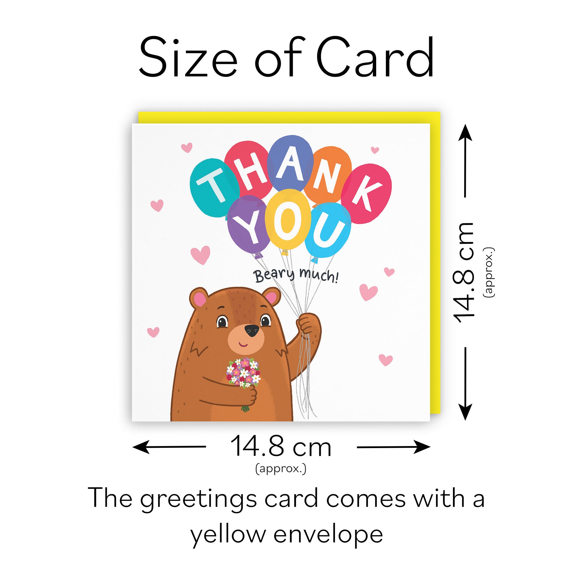 Cute Thank You Card Cute Bears - Default Title (LG01683)