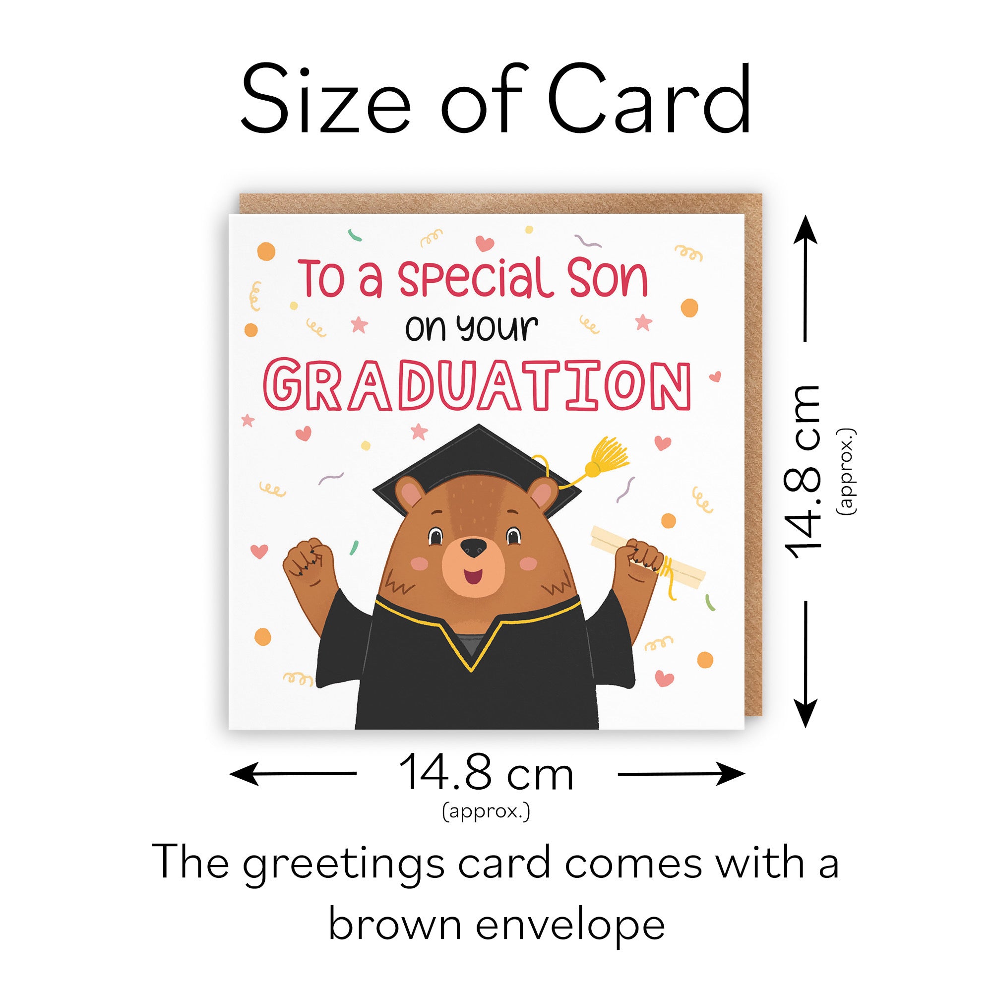 Son Graduation Card Cute Bears - Default Title (LG01684)