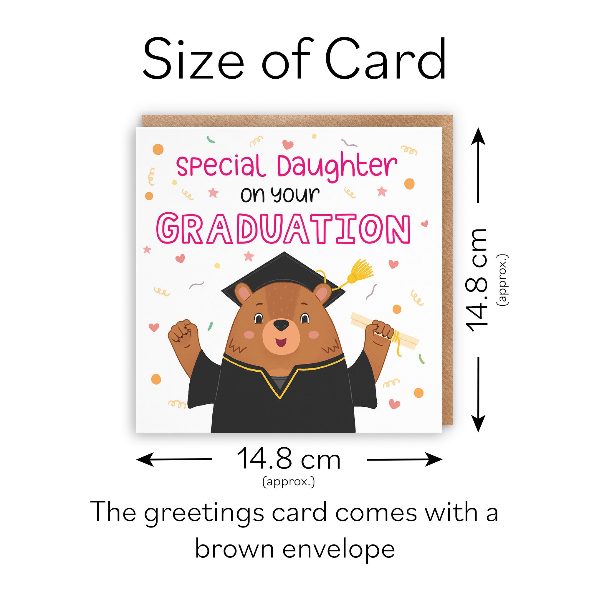 Daughter Graduation Card Cute Bears - Default Title (LG01685)