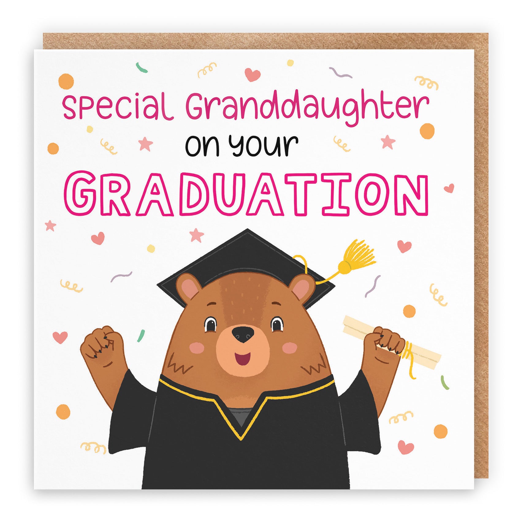 Granddaughter Graduation Card Cute Bears - Default Title (LG01686)