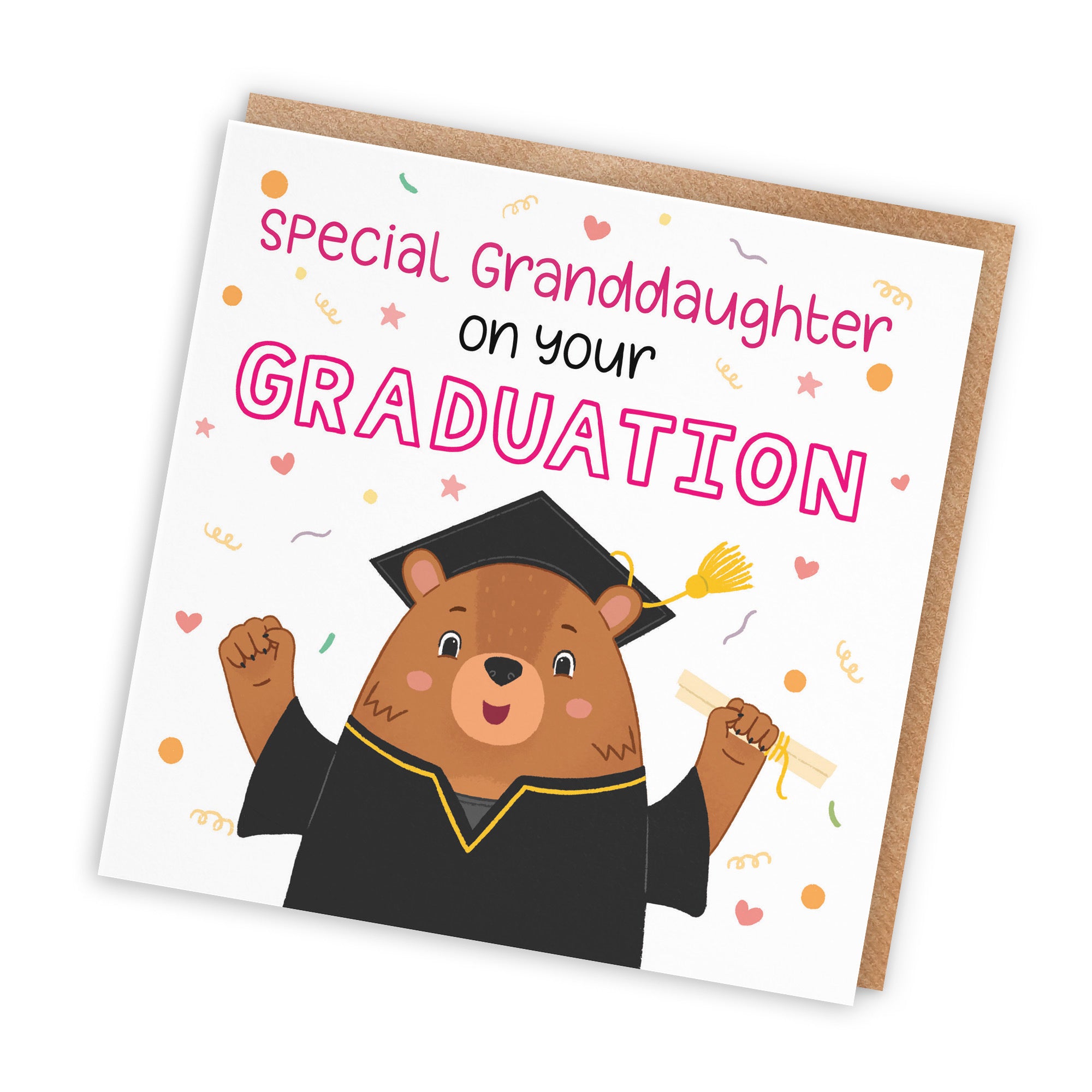 Granddaughter Graduation Card Cute Bears - Default Title (LG01686)