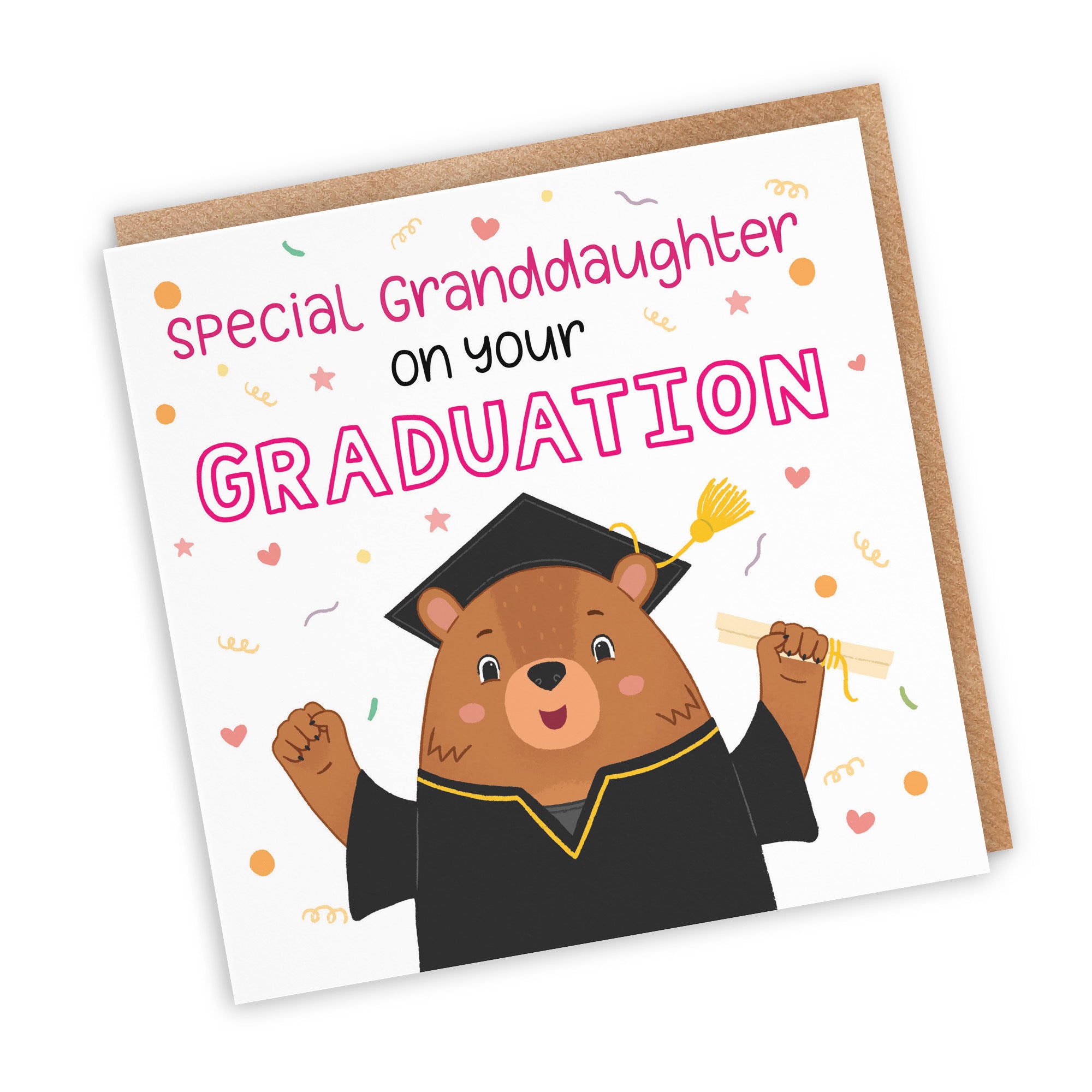 Granddaughter Graduation Card Cute Bears - Default Title (LG01686)