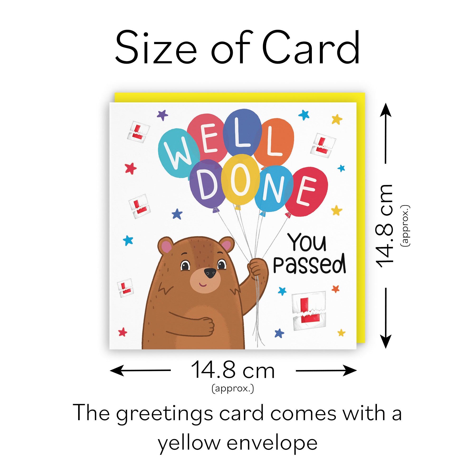 Passed Driving Test Congratulations Card Cute Bears - Default Title (LG01687)