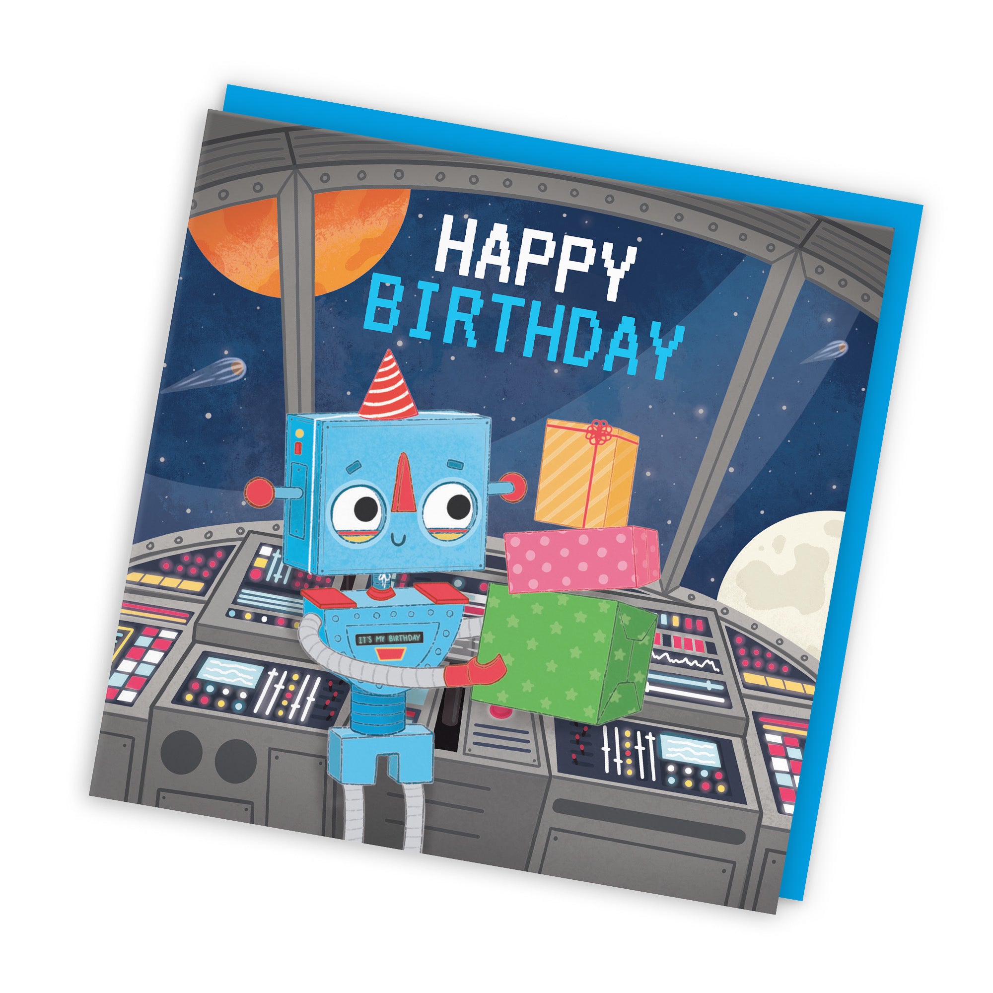 Space Robot Boys Birthday Card Imagination - Default Title (LG01688)