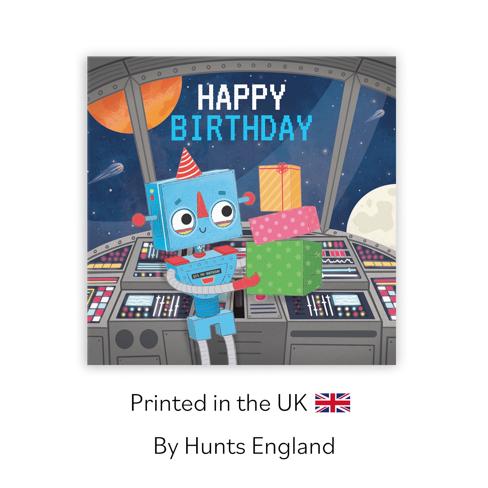 Space Robot Boys Birthday Card Imagination - Default Title (LG01688)
