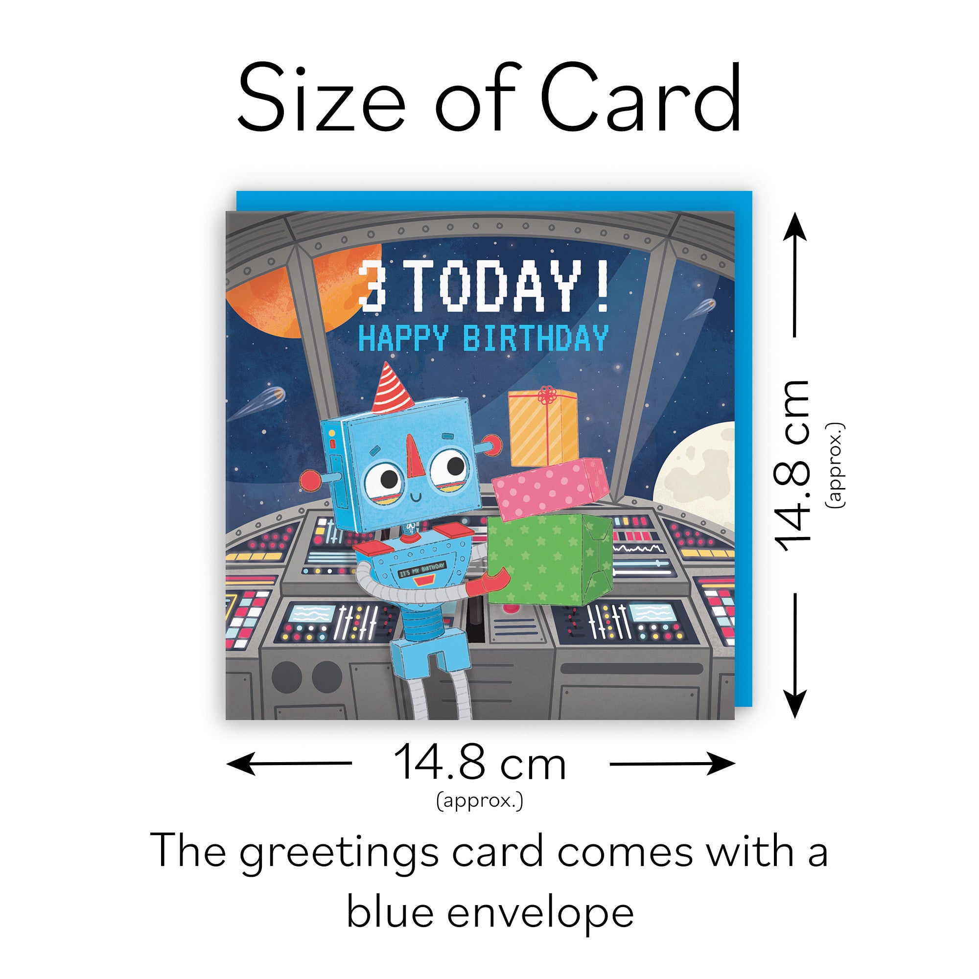 3rd Space Robot Boys Birthday Card Imagination - Default Title (LG01689)