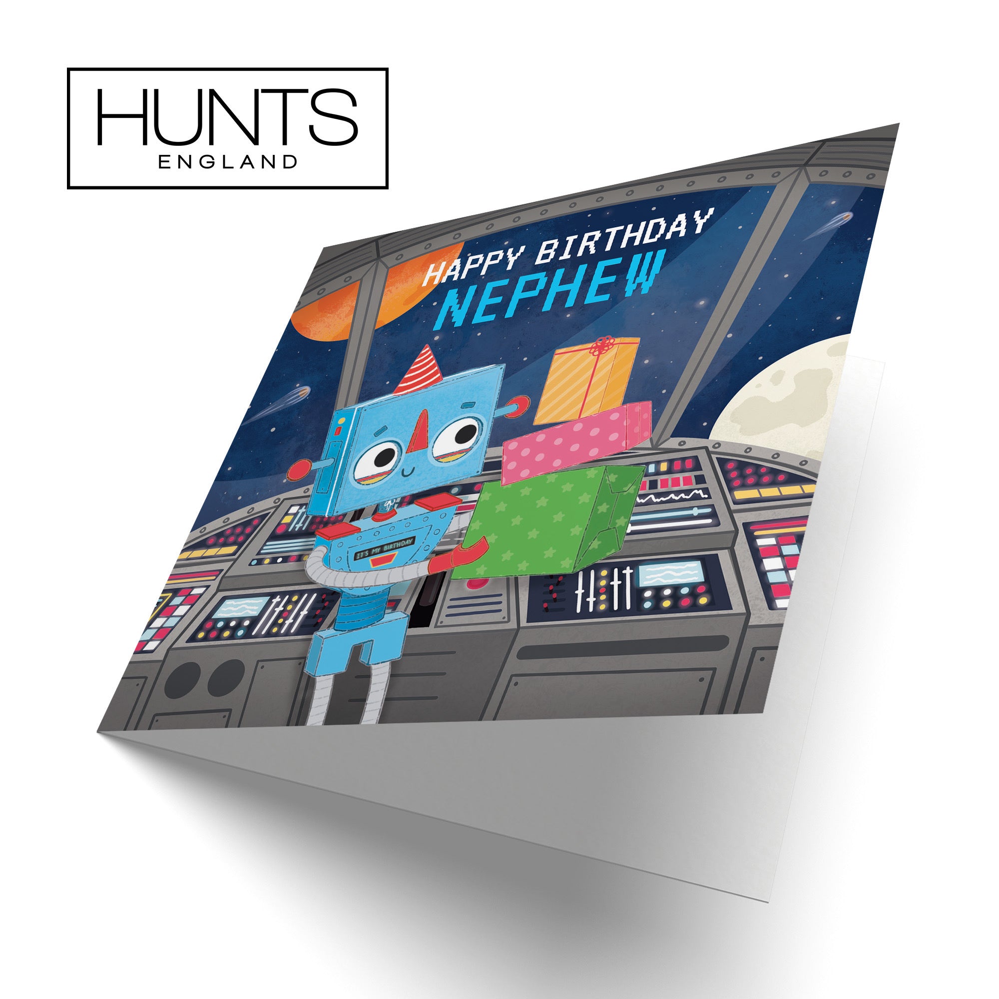 Nephew Space Robot Birthday Card Imagination - Default Title (LG01702)