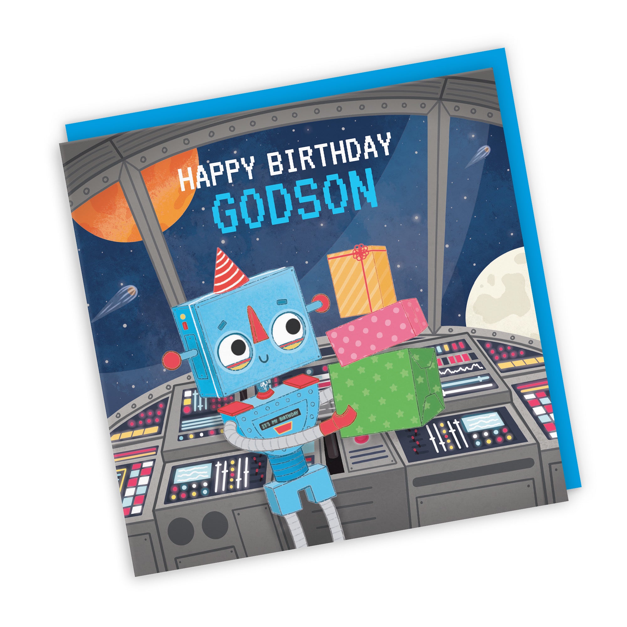 Godson Space Robot Birthday Card Imagination - Default Title (LG01703)