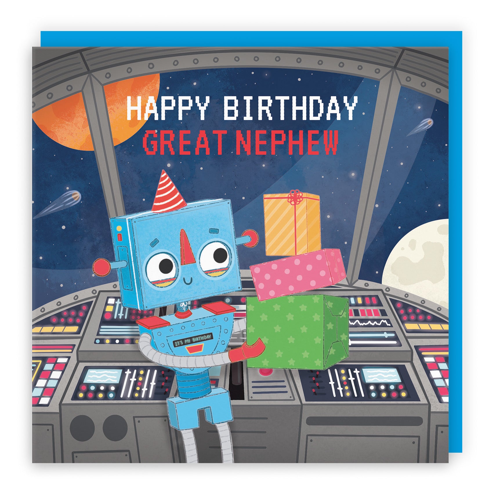 Great Nephew Space Robot Birthday Card Imagination - Default Title (LG01706)