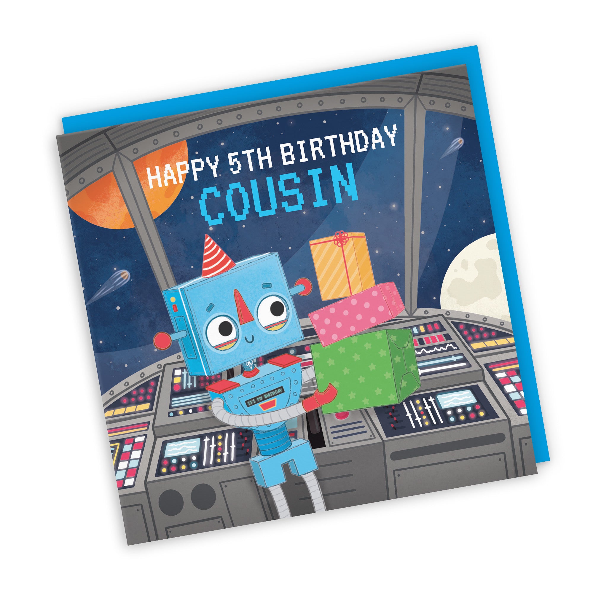 5th Cousin Boys Space Robot Birthday Card Imagination - Default Title (LG01710)