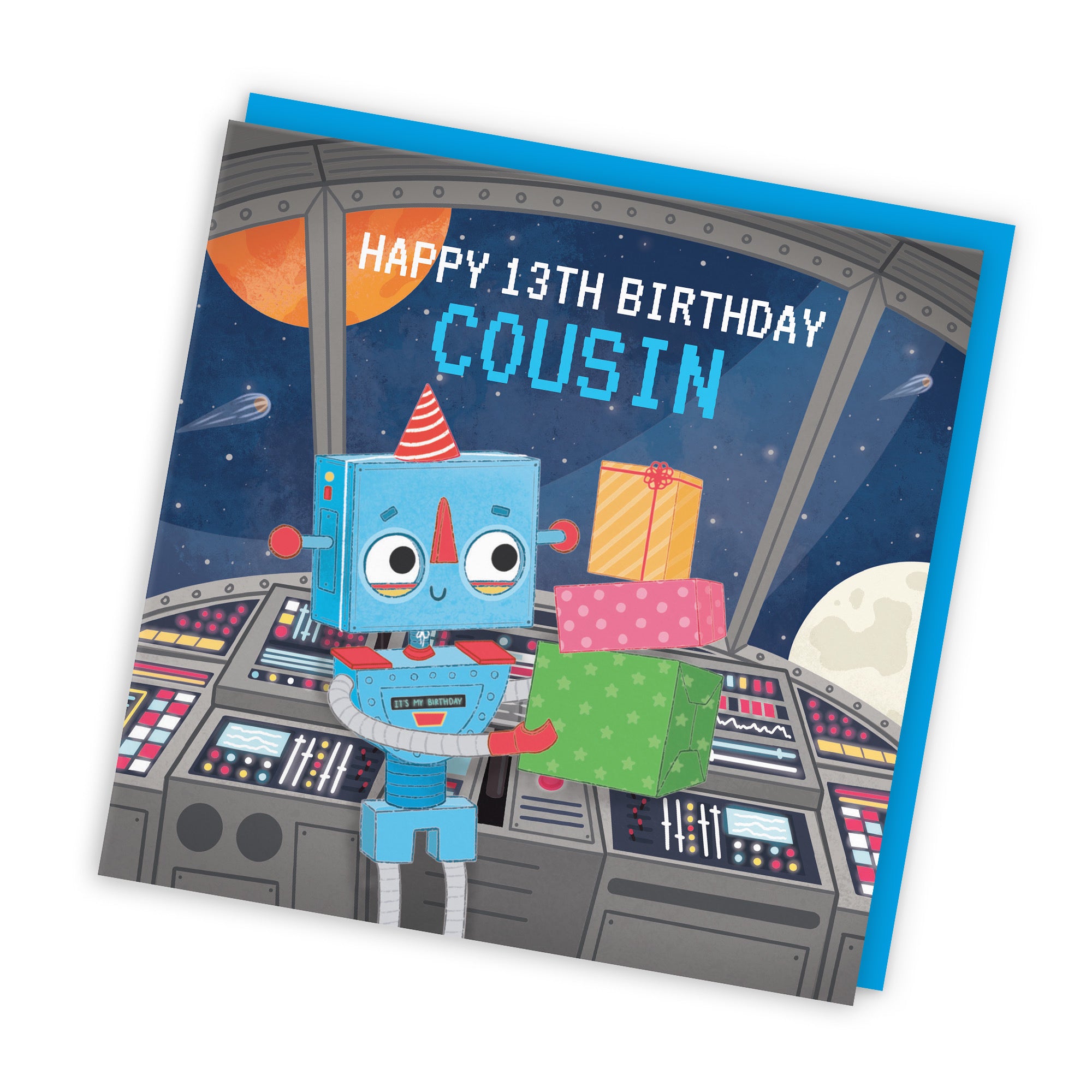13th Cousin Boys Space Robot Birthday Card Imagination - Default Title (LG01712)