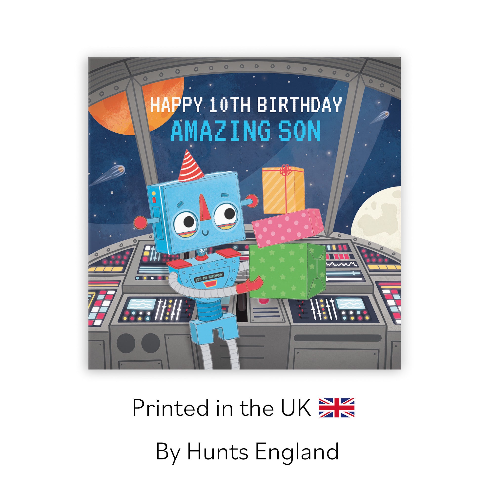 10th Son Space Robot Birthday Card Imagination - Default Title (LG01717)