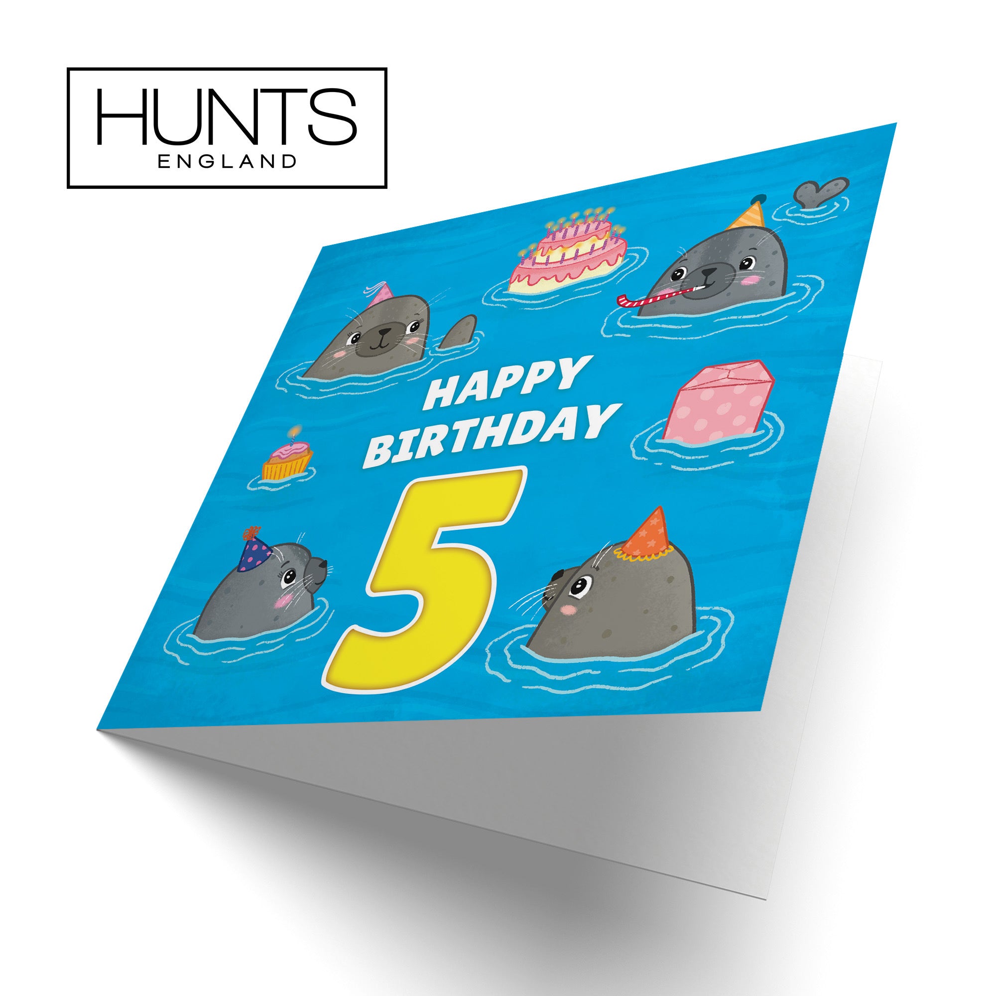 5th Cute Seals Birthday Card Ocean - Default Title (LG01730)