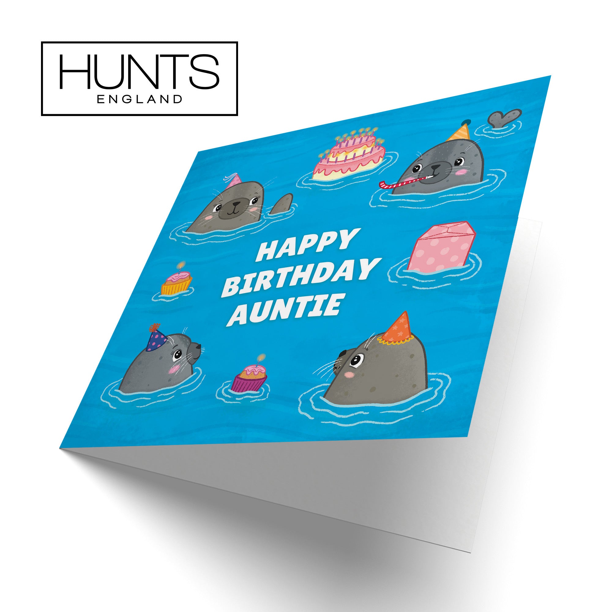 Auntie Cute Seals Birthday Card Ocean - Default Title (LG01735)