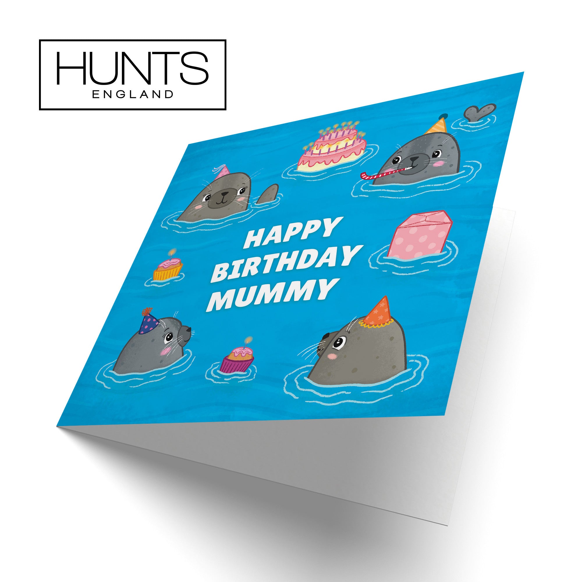 Mummy Cute Seals Birthday Card Ocean - Default Title (LG01740)