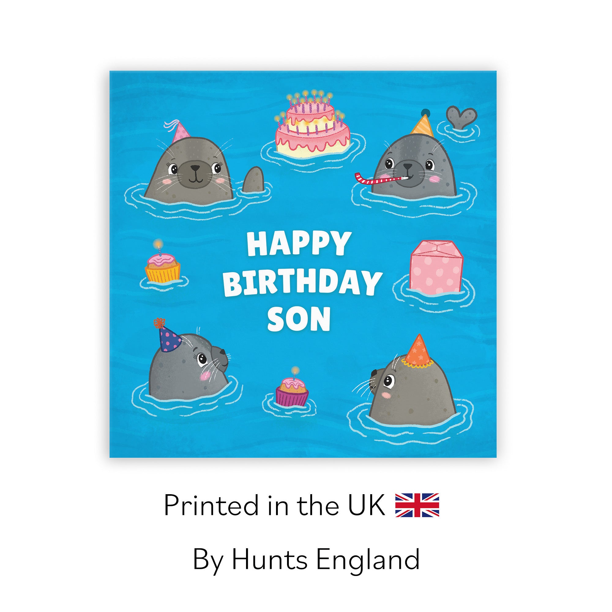 Son Cute Seals Birthday Card Ocean - Default Title (LG01741)