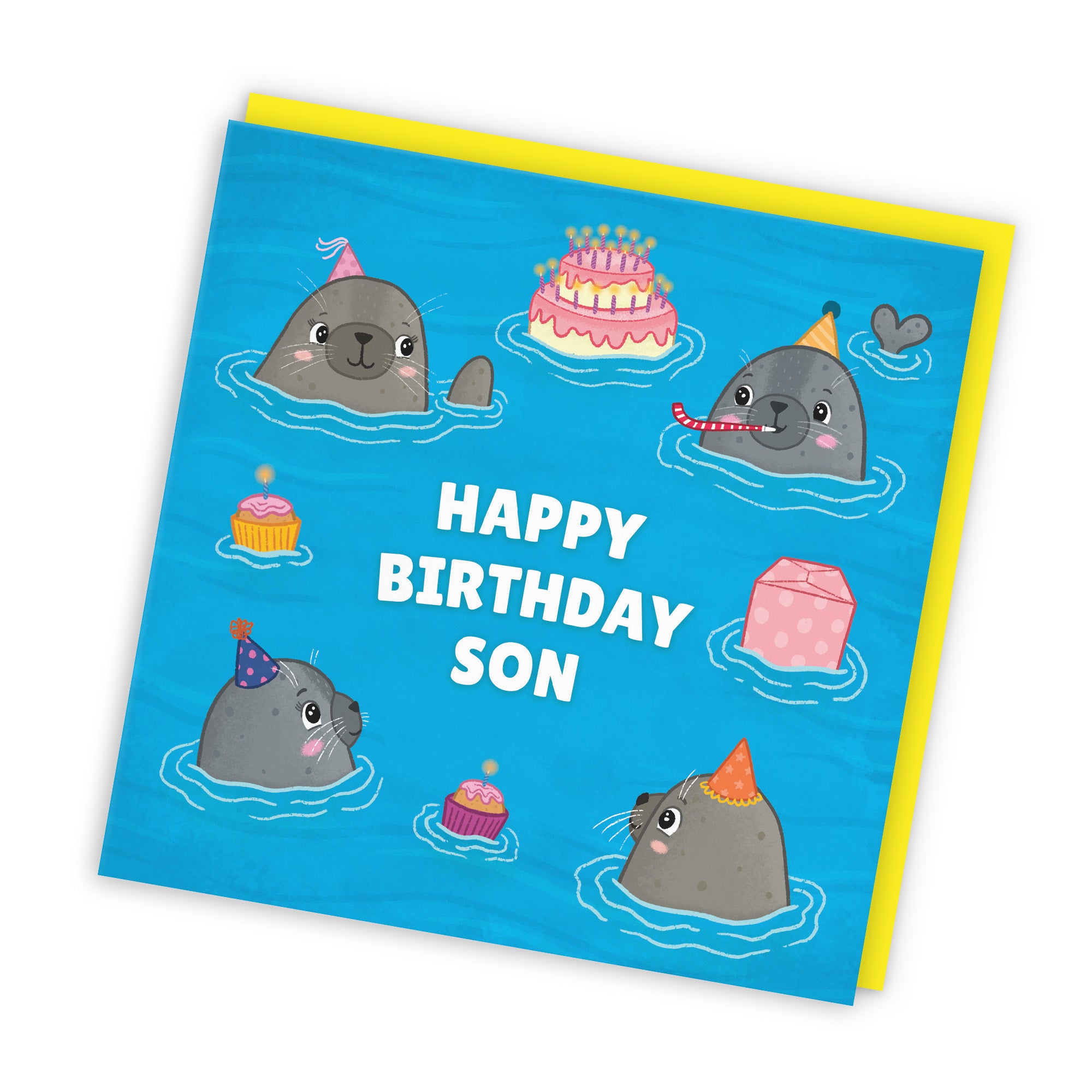 Son Cute Seals Birthday Card Ocean - Default Title (LG01741)