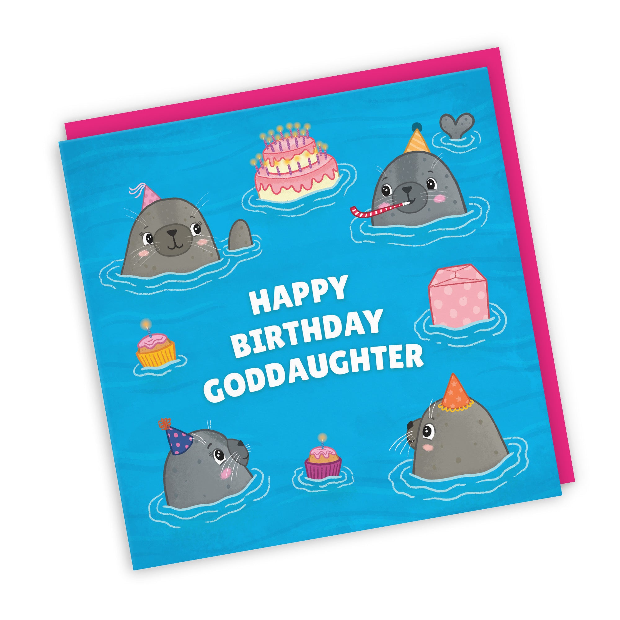 Goddaughter Cute Seals Birthday Card Ocean - Default Title (LG01742)