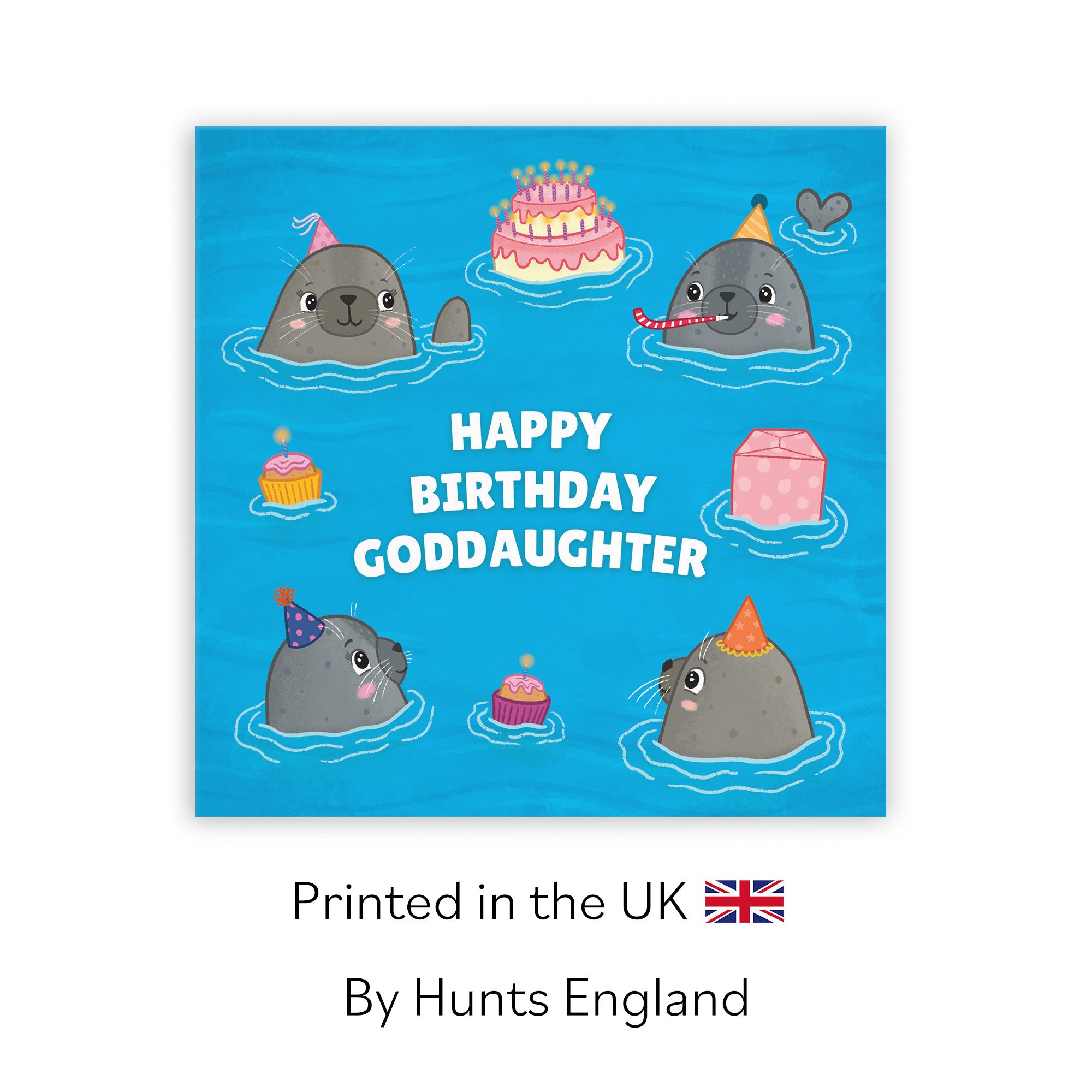 Goddaughter Cute Seals Birthday Card Ocean - Default Title (LG01742)