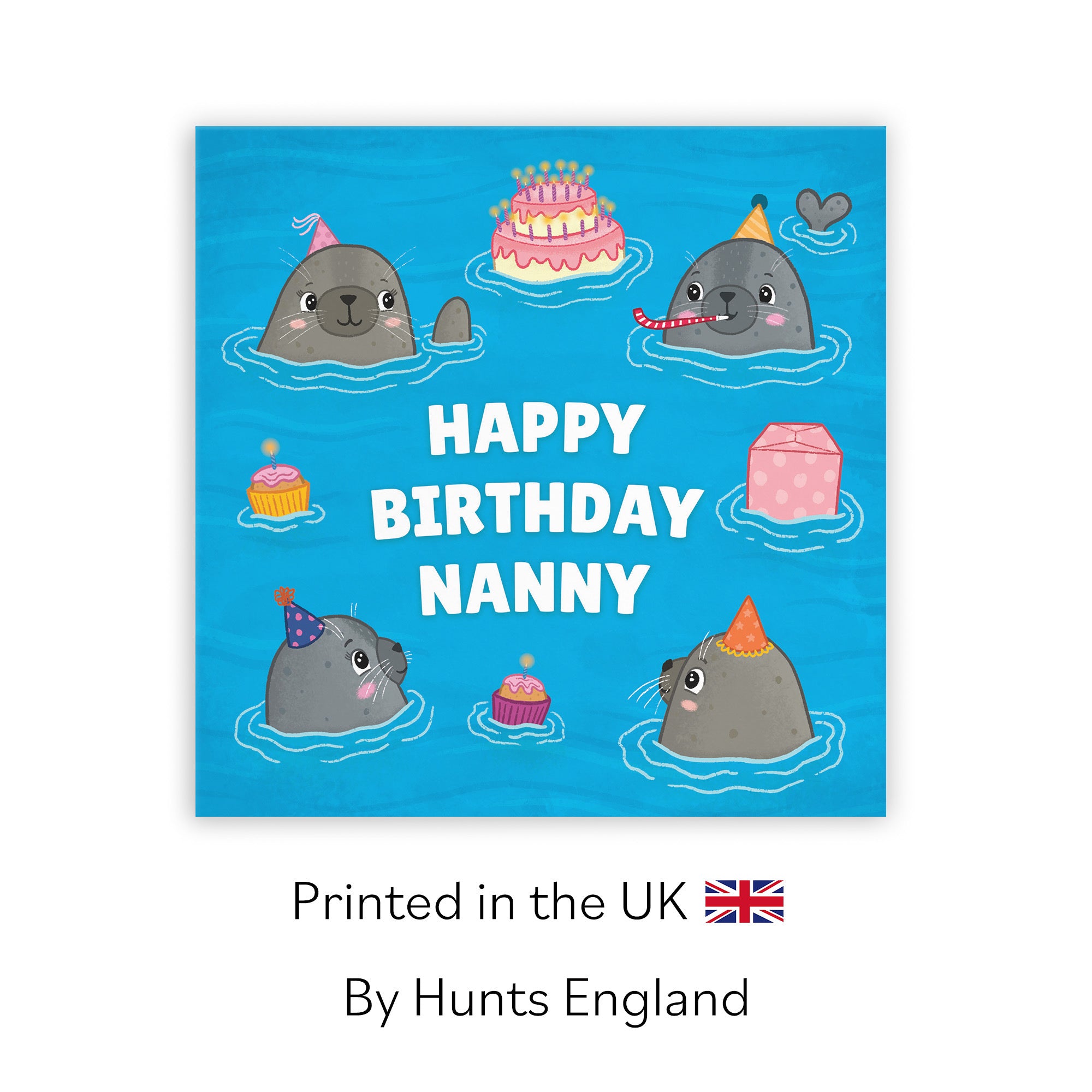 Nanny Cute Seals Birthday Card Ocean - Default Title (LG01746)