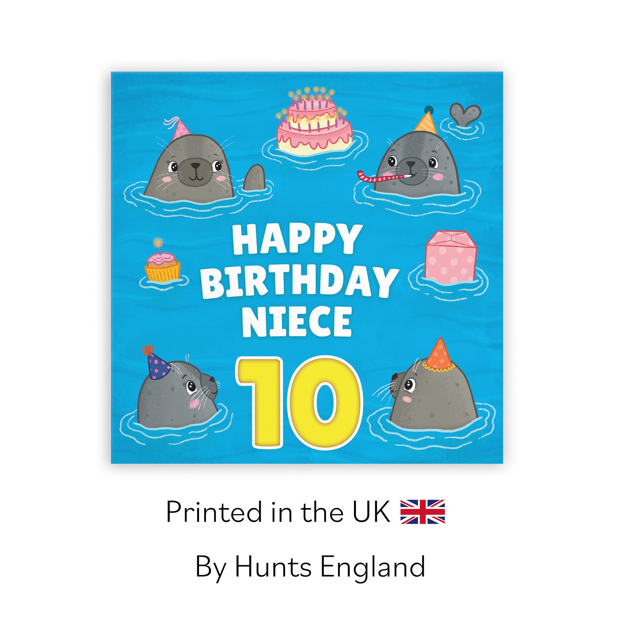 10th Niece Cute Seals Birthday Card Ocean - Default Title (LG01751)