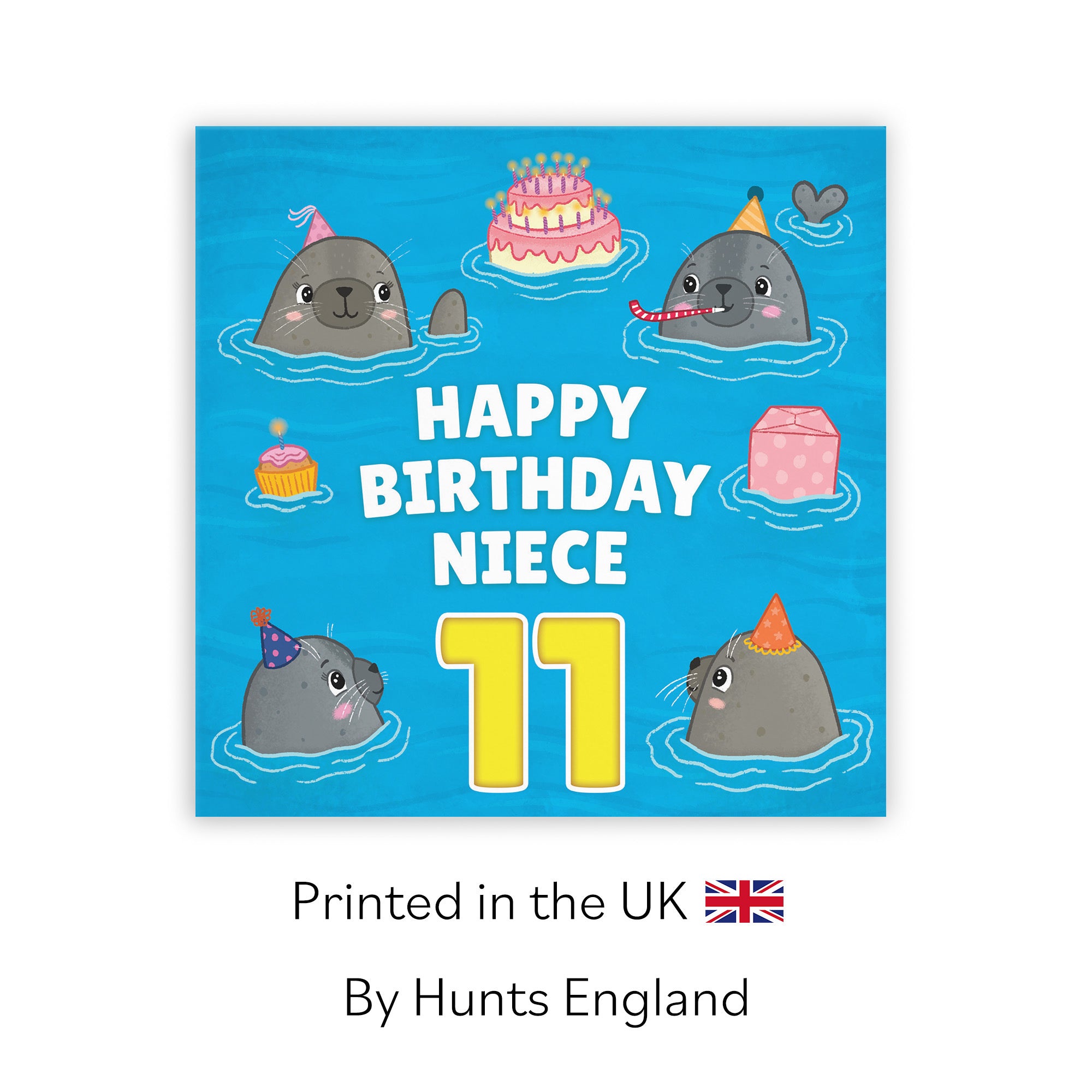 11th Niece Cute Seals Birthday Card Ocean - Default Title (LG01752)