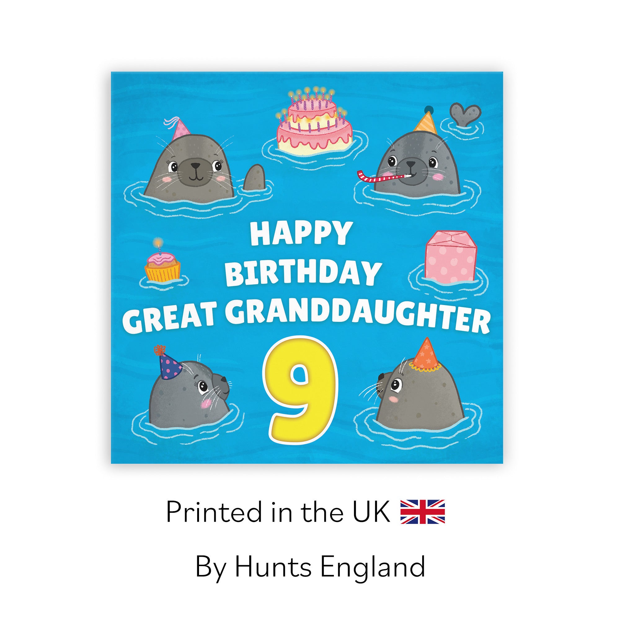 9th Great Granddaughter Cute Seals Birthday Card Ocean - Default Title (LG01760)