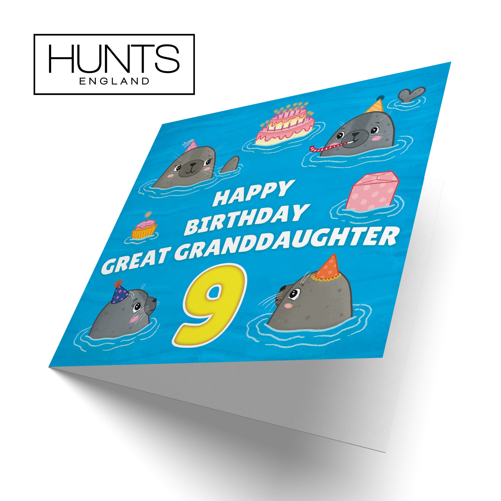 9th Great Granddaughter Cute Seals Birthday Card Ocean - Default Title (LG01760)