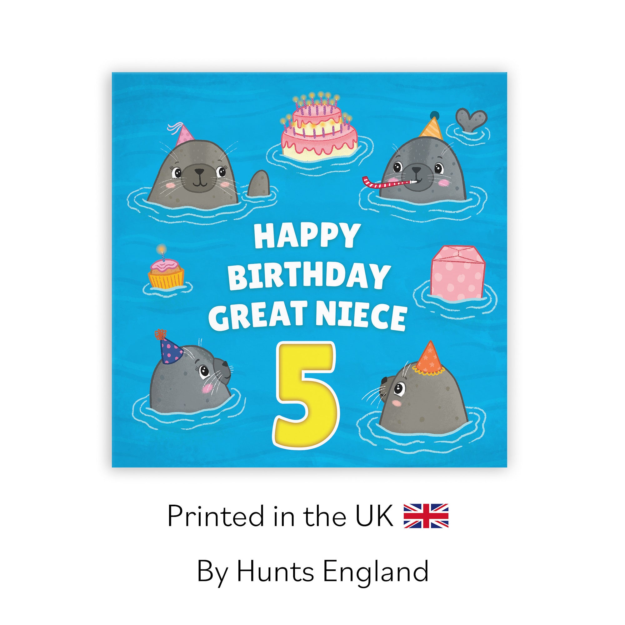 5th Great Niece Cute Seals Birthday Card Ocean - Default Title (LG01761)