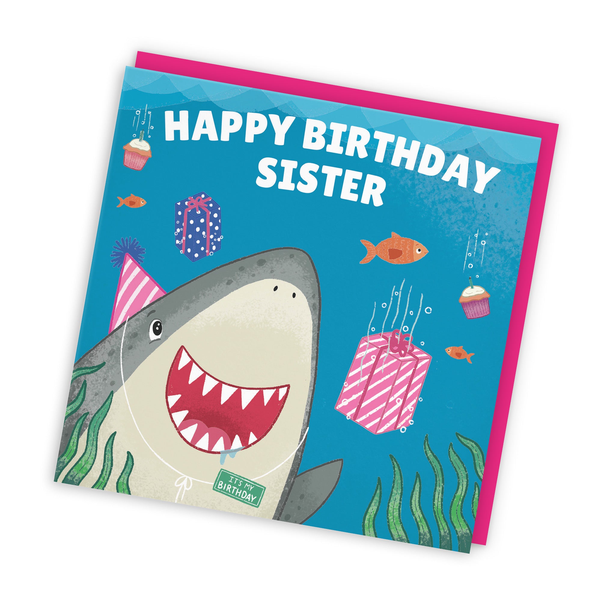 Sister Cute Shark Birthday Card Ocean - Default Title (LG01769)