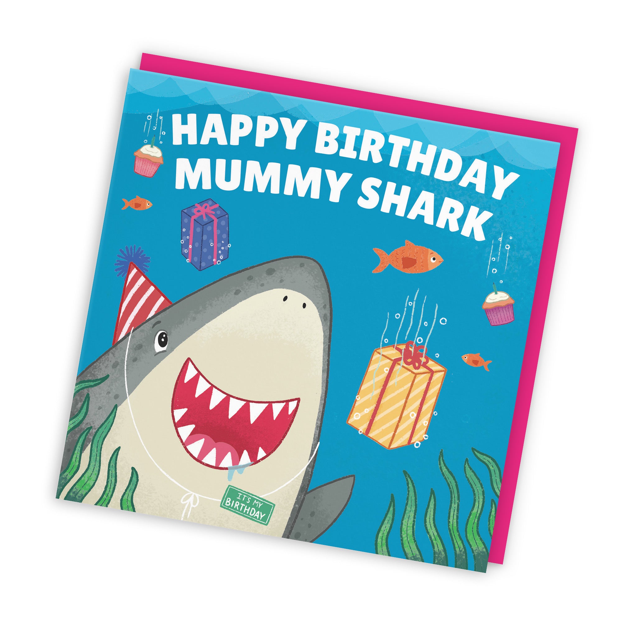 Mummy Cute Shark Birthday Card Ocean - Default Title (LG01773)