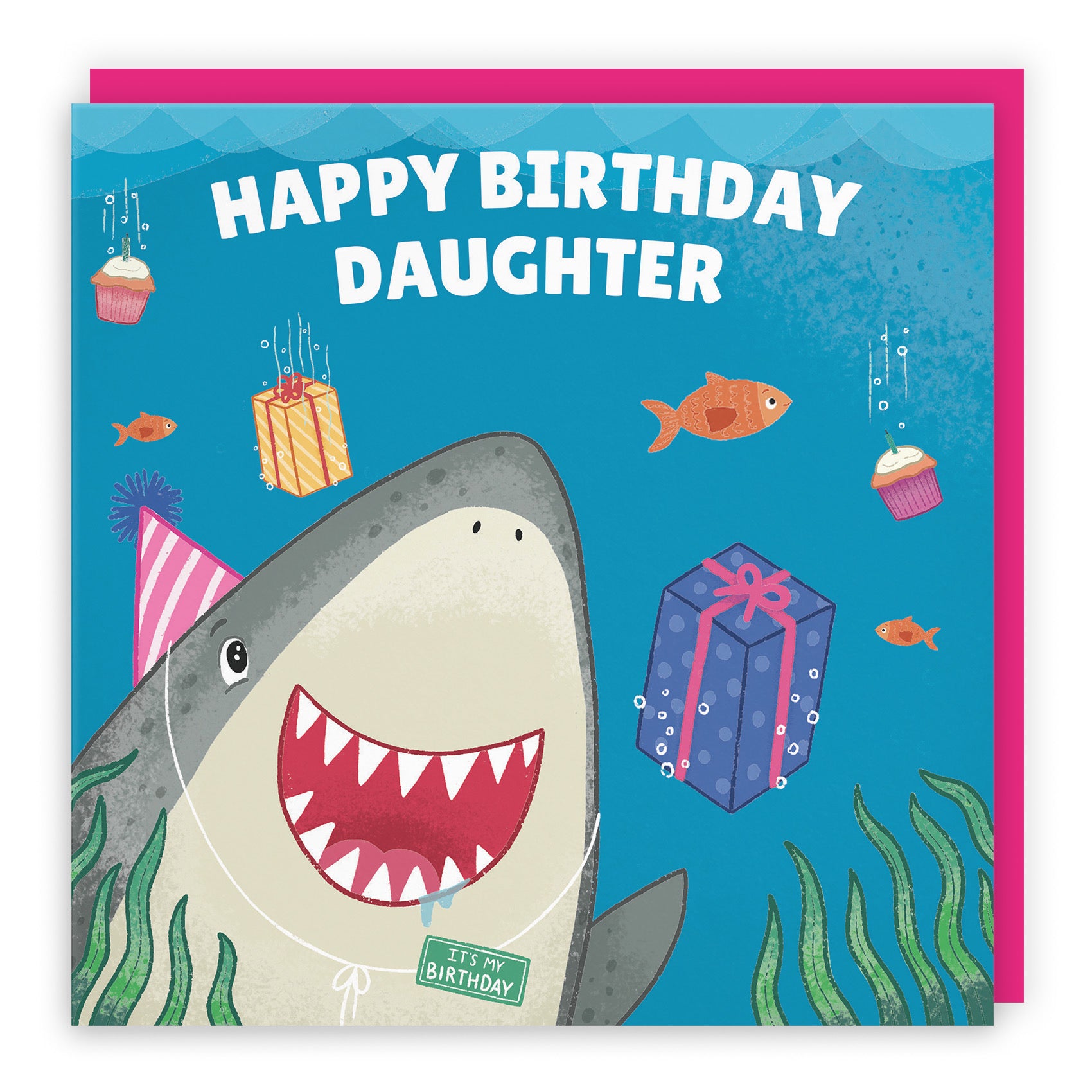 Daughter Cute Shark Birthday Card Ocean - Default Title (LG01774)