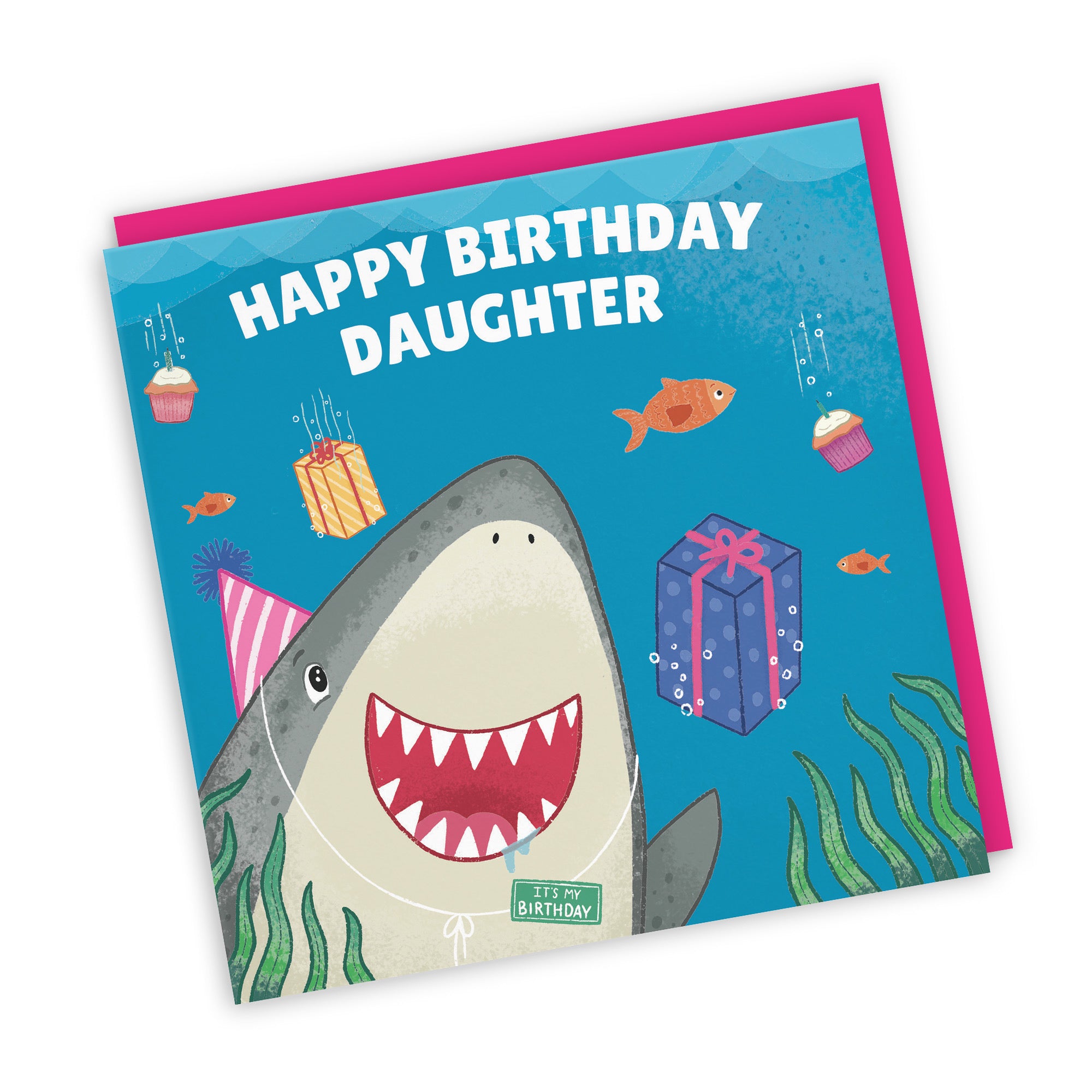 Daughter Cute Shark Birthday Card Ocean - Default Title (LG01774)