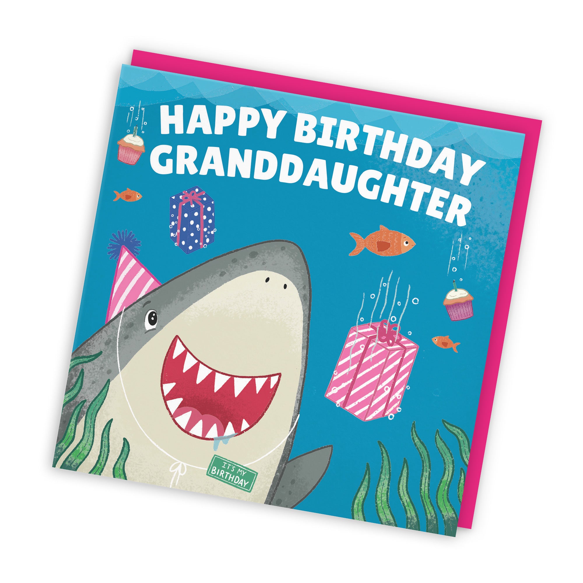Granddaughter Cute Shark Birthday Card Ocean - Default Title (LG01778)