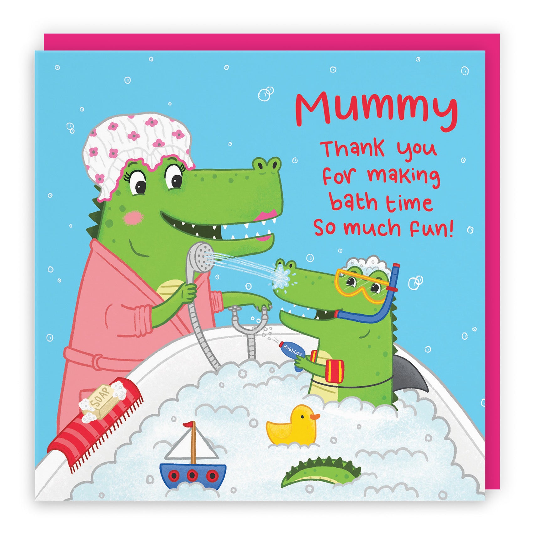 Mummy Crocodile Cute Children's Card Imagination - Default Title (LG01794)