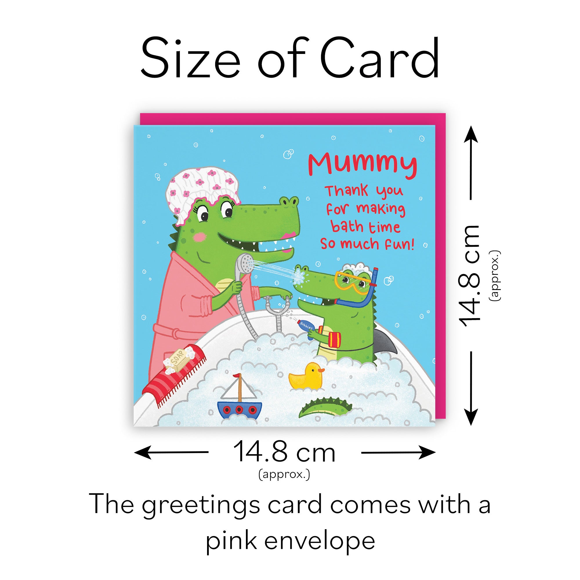 Mummy Crocodile Cute Children's Card Imagination - Default Title (LG01794)