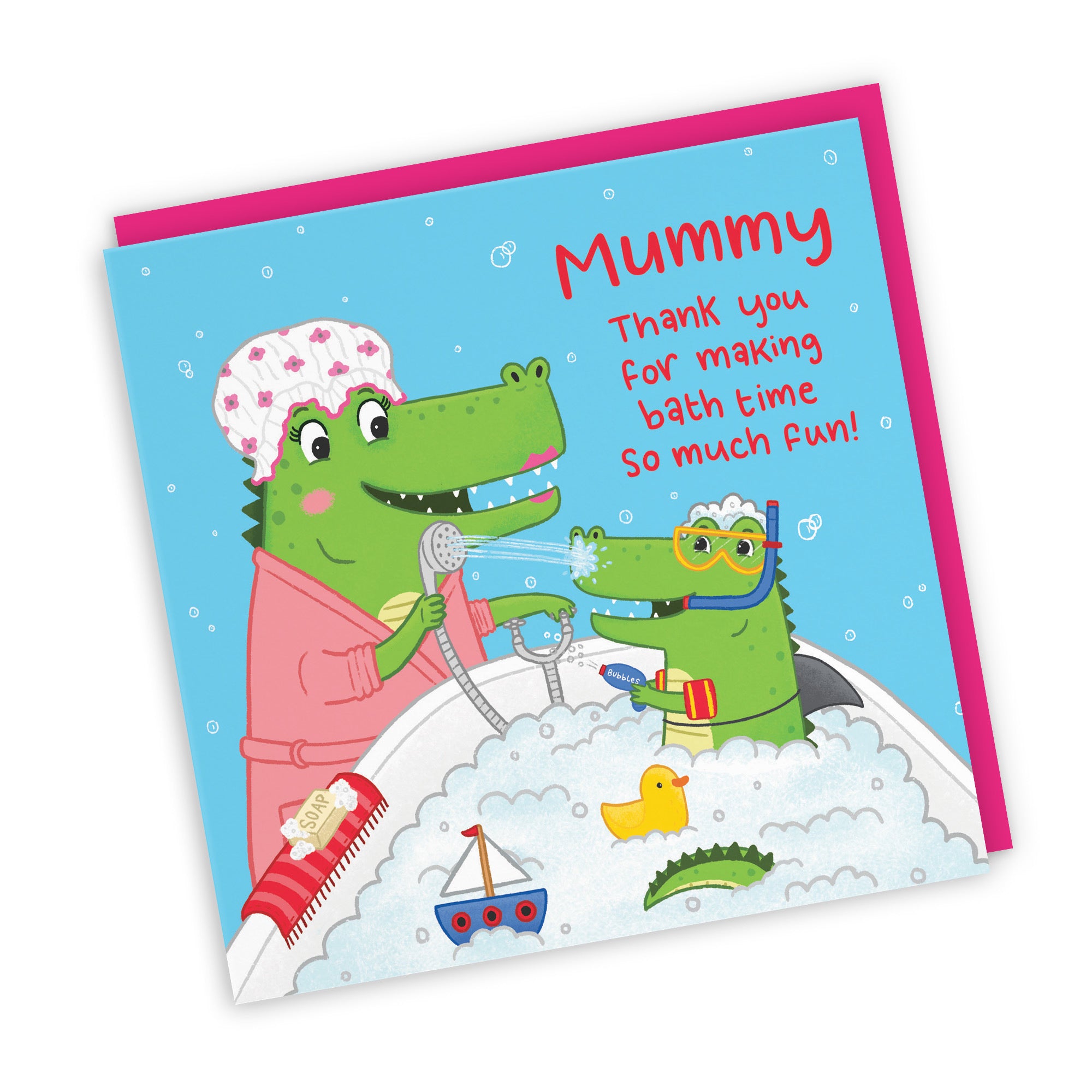Mummy Crocodile Cute Children's Card Imagination - Default Title (LG01794)