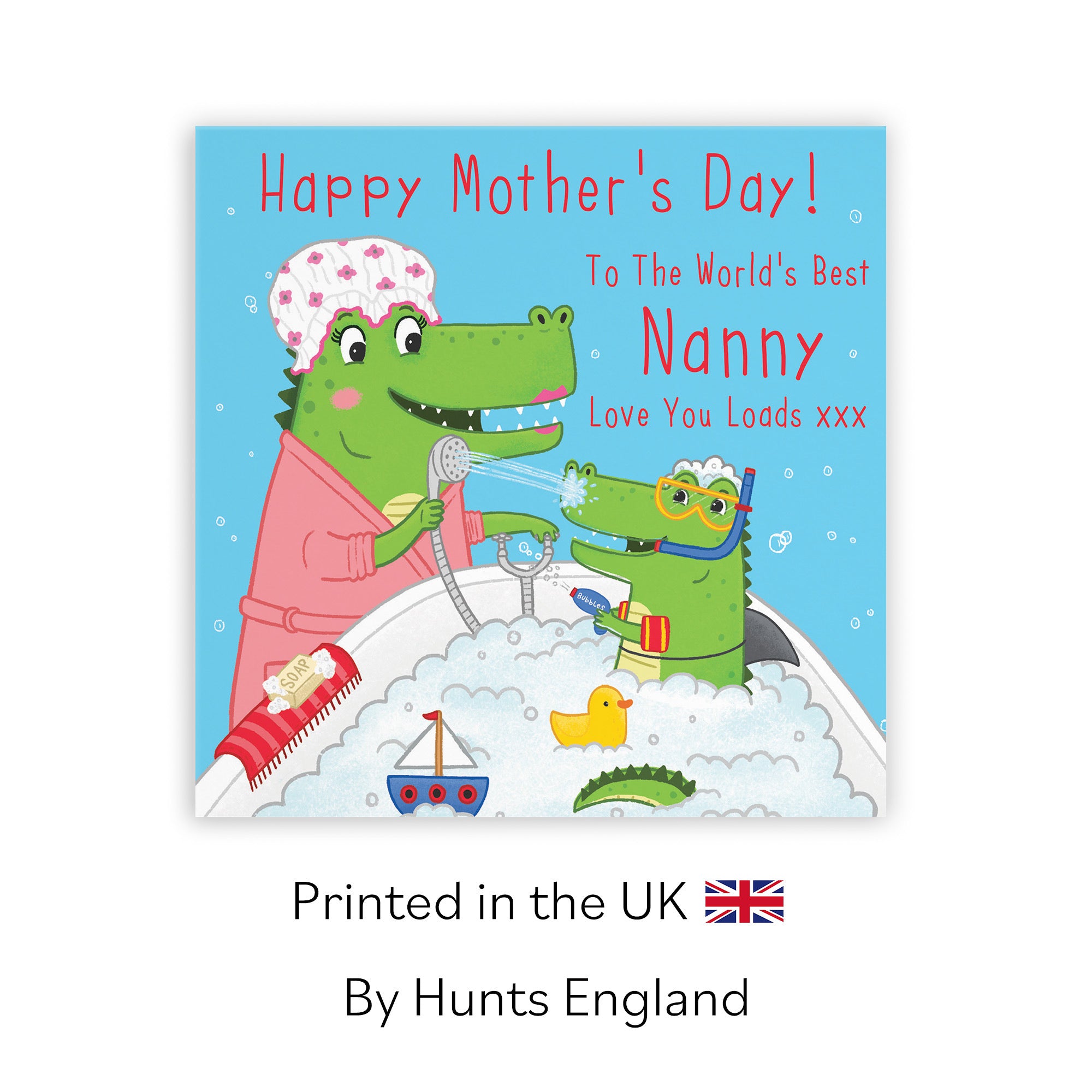Nanny Mother's Day Card Crocodile Bath Time Imagination - Default Title (LG01798)