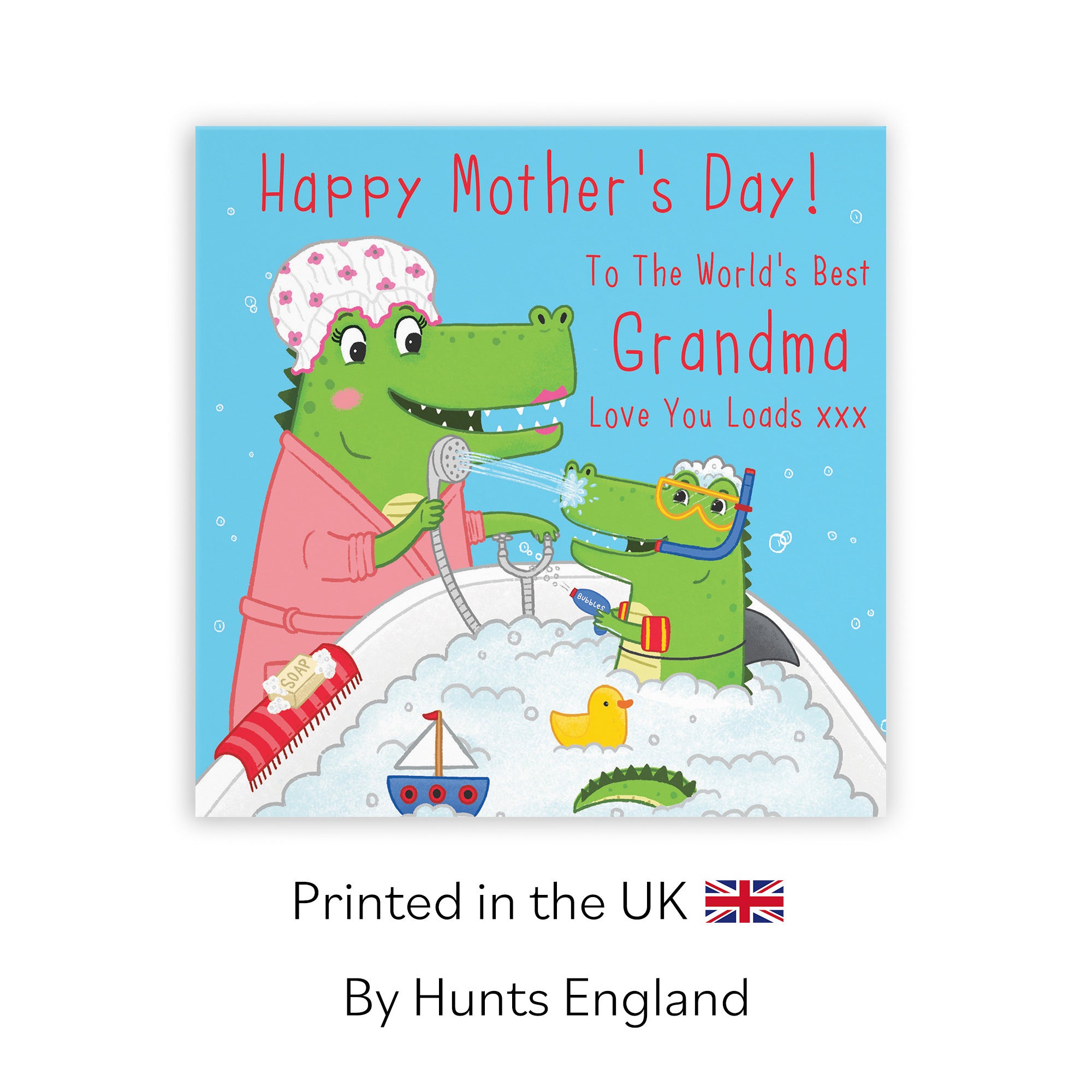 Grandma Mother's Day Card Crocodile Bath Time Imagination - Default Title (LG01799)