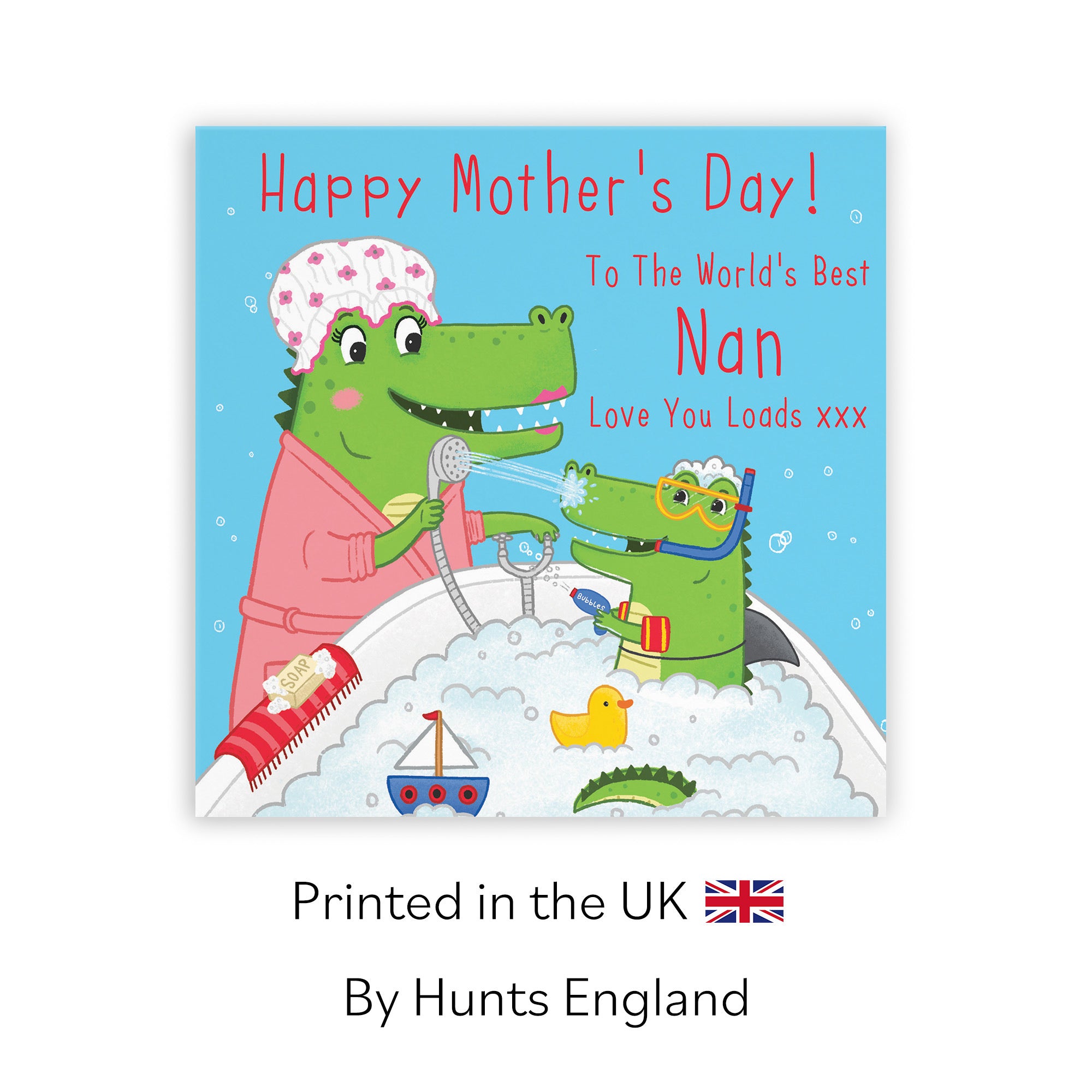 Nan Mother's Day Card Crocodile Bath Time Imagination - Default Title (LG01800)