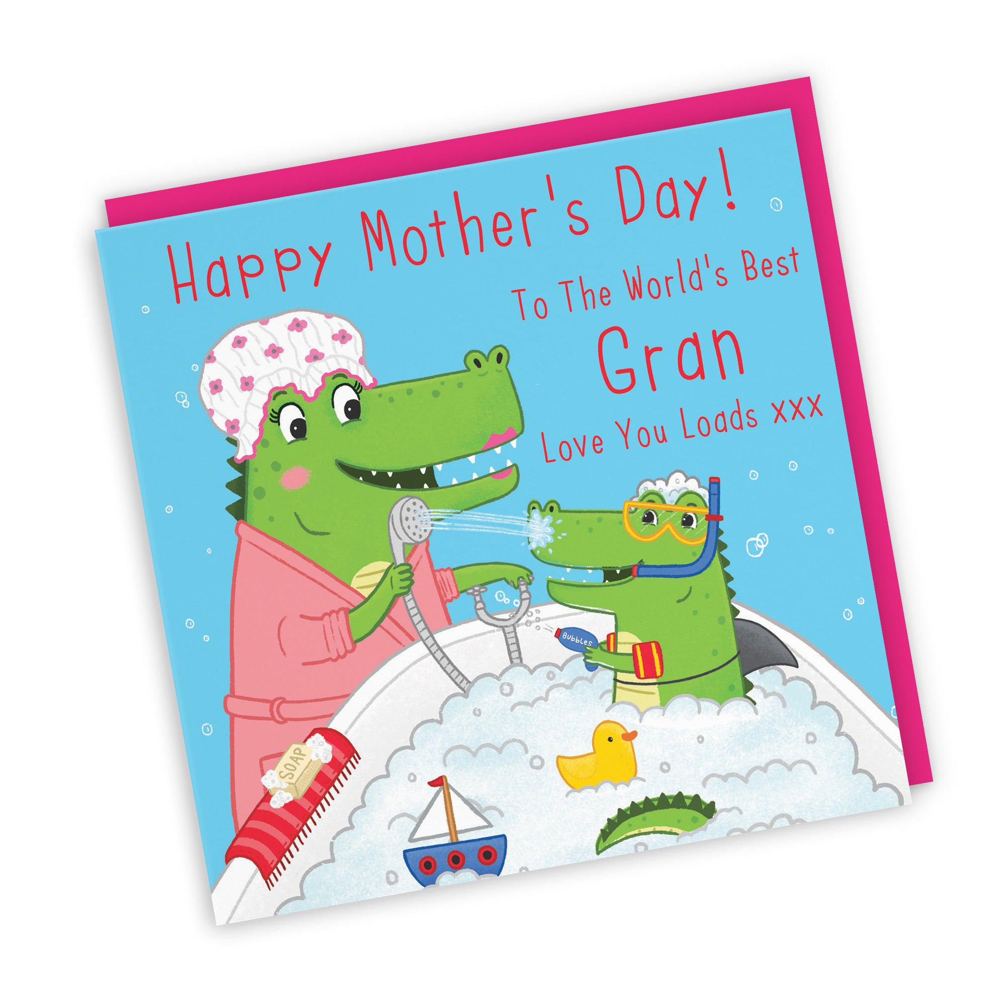 Gran Mother's Day Card Crocodile Bath Time Imagination - Default Title (LG01801)