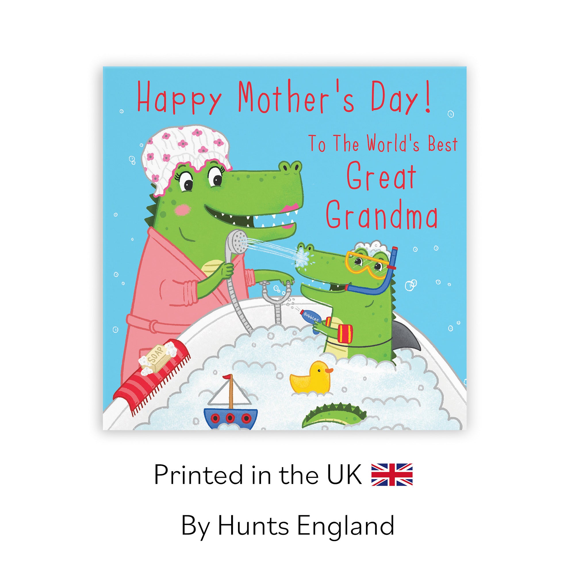 Great Grandma Mother's Day Card Crocodile Bath Time Imagination - Default Title (LG01802)