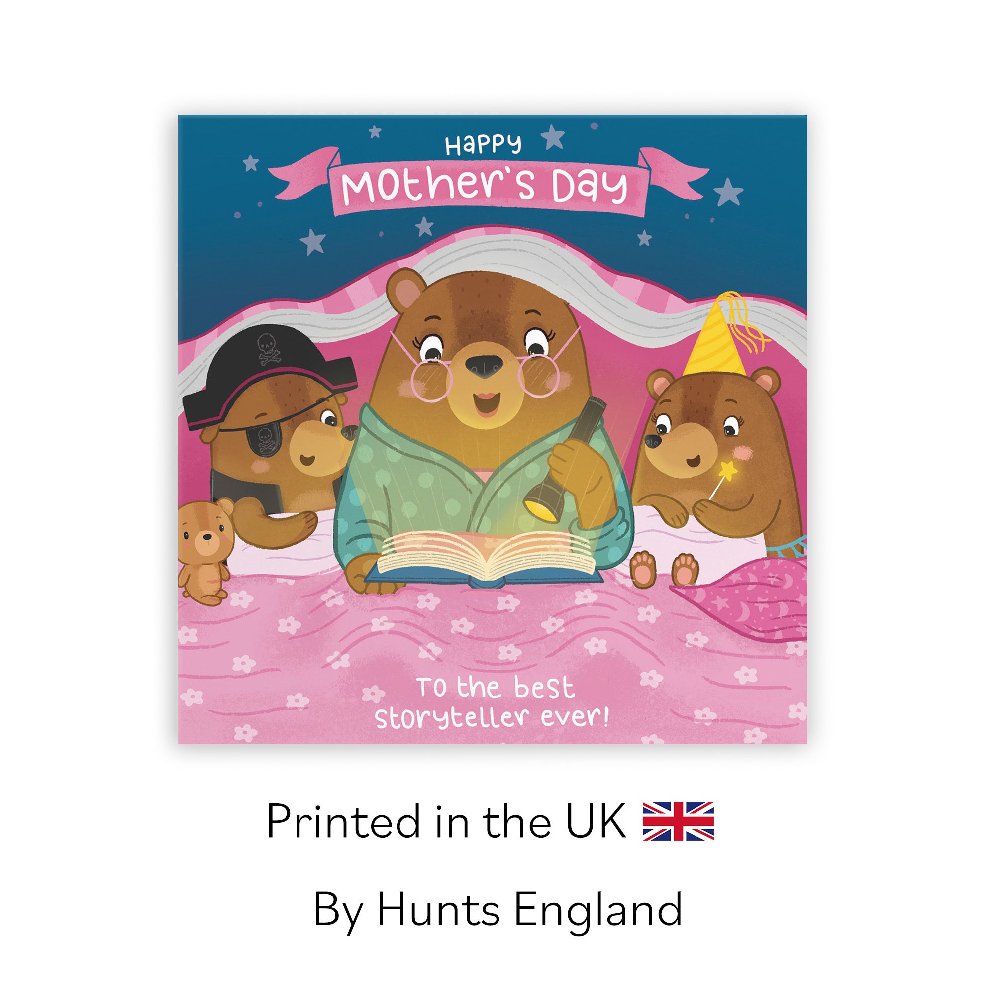 Bedtime Story Cute Mother's Day Card Boy & Girl Bear Cute Bears - Default Title (LG01803)