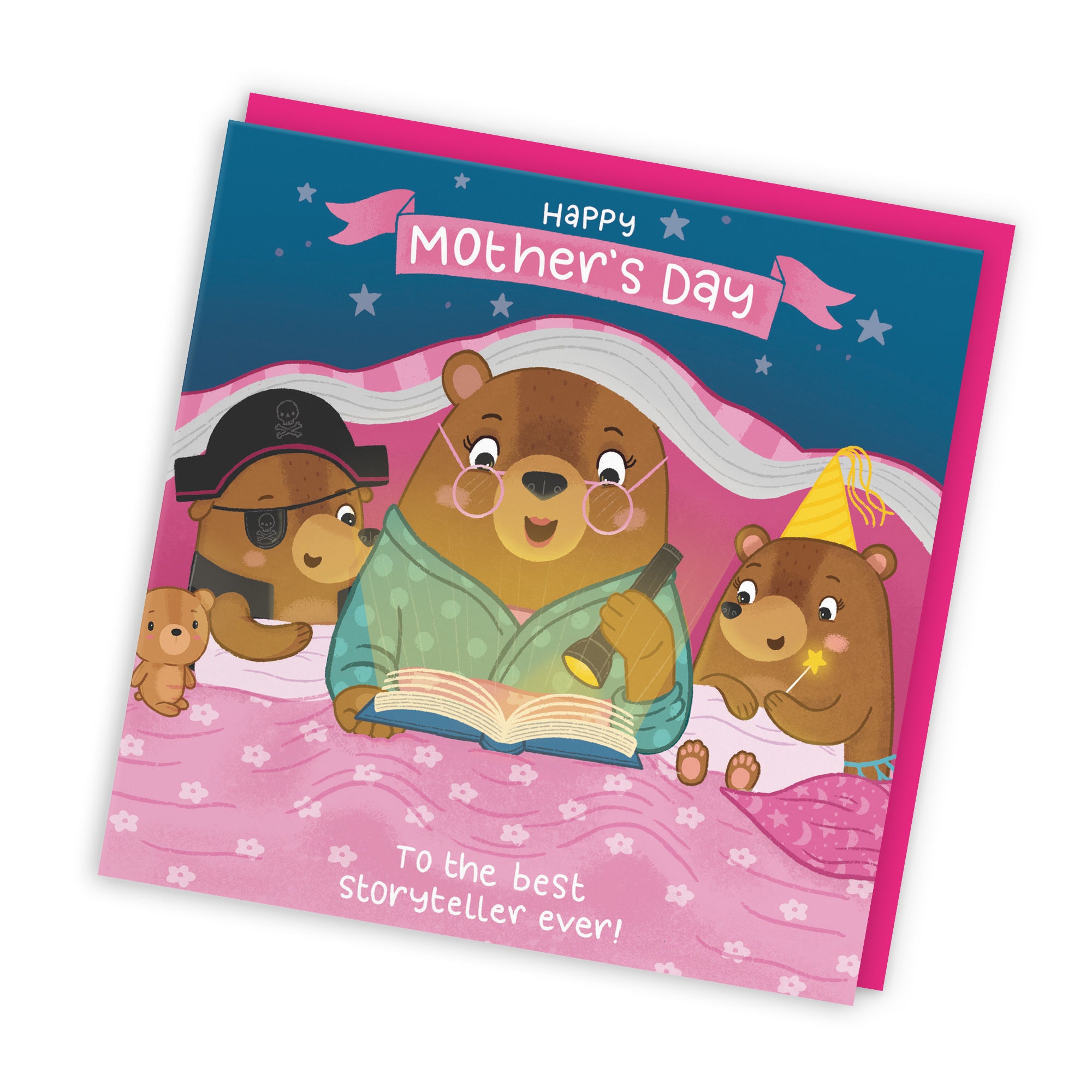 Bedtime Story Cute Mother's Day Card Boy & Girl Bear Cute Bears - Default Title (LG01803)