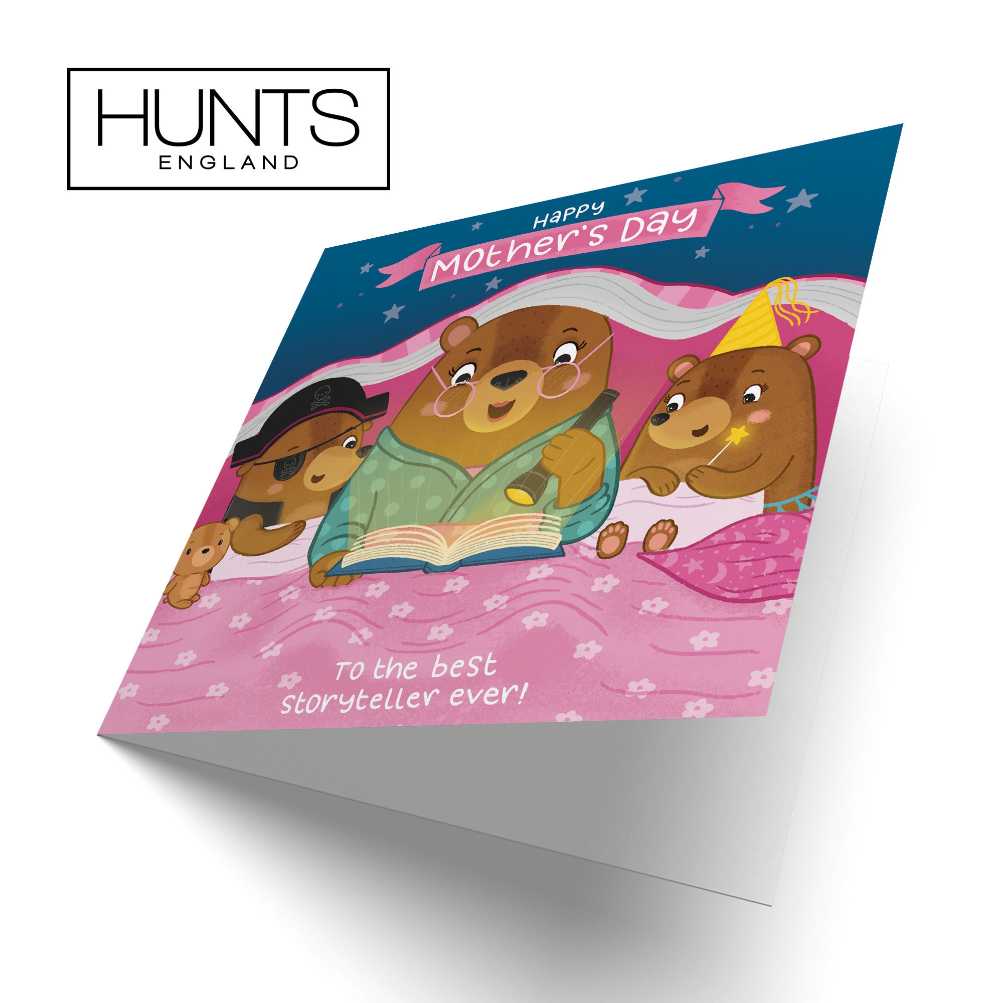 Bedtime Story Cute Mother's Day Card Boy & Girl Bear Cute Bears - Default Title (LG01803)