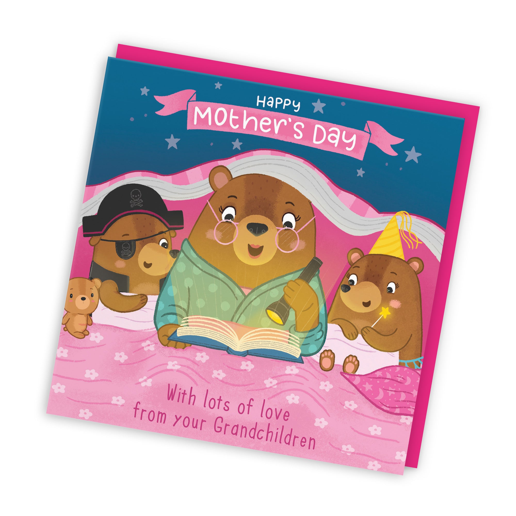 From Grandchildren Mother's Day Card Boy & Girl Bear Cute Bears - Default Title (LG01804)