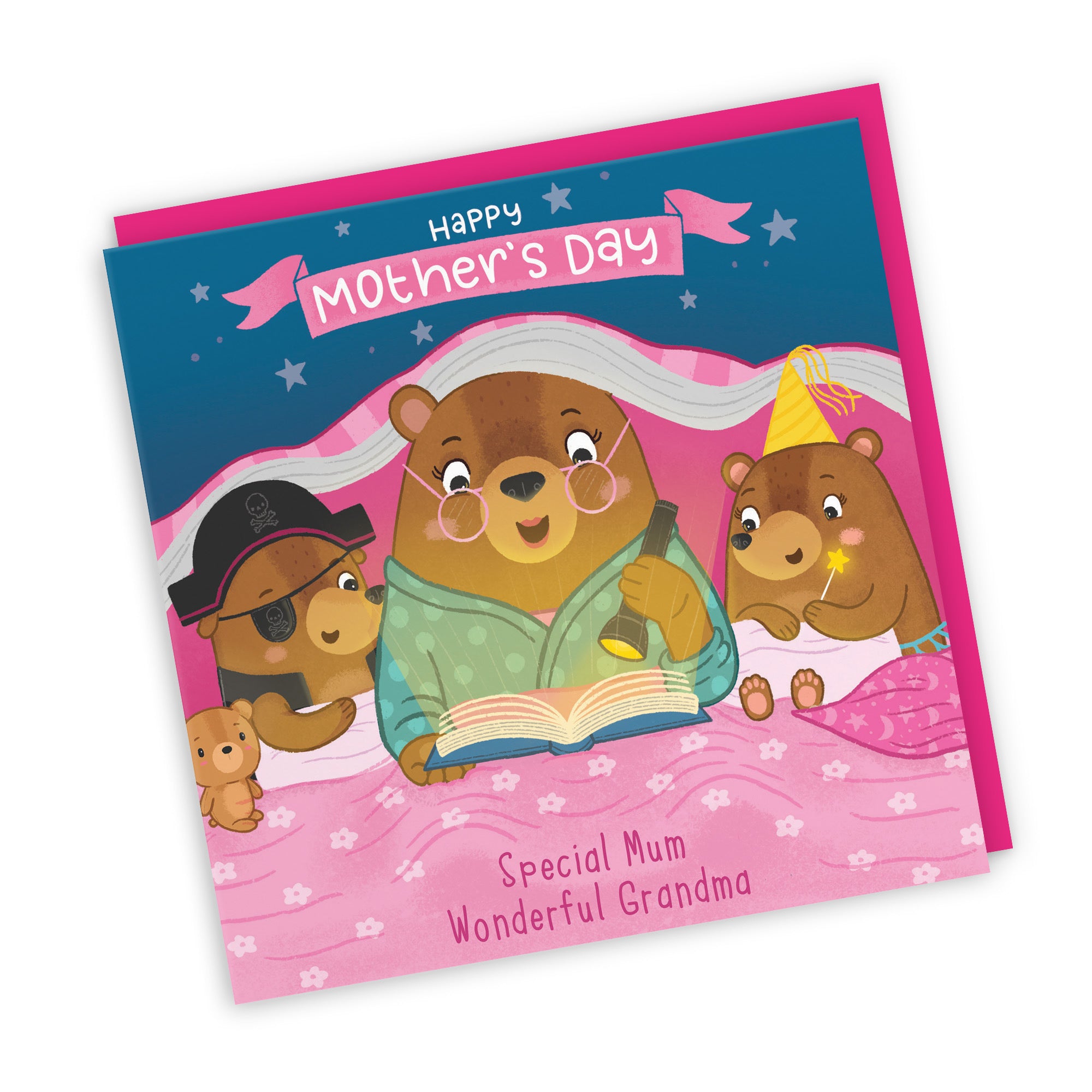 Mum And Grandma Combined Cute Mother's Day Card Bear Cute Bears - Default Title (LG01806)