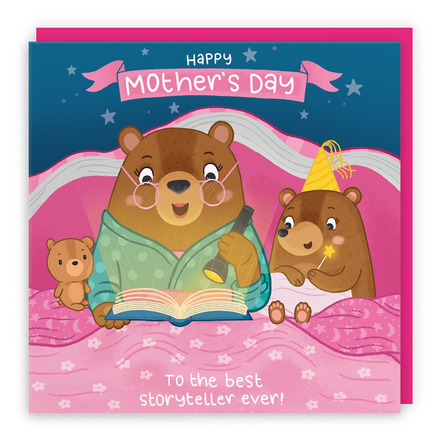 Bedtime Story Cute Mother's Day Card Girl Bear Cute Bears - Default Title (LG01807)