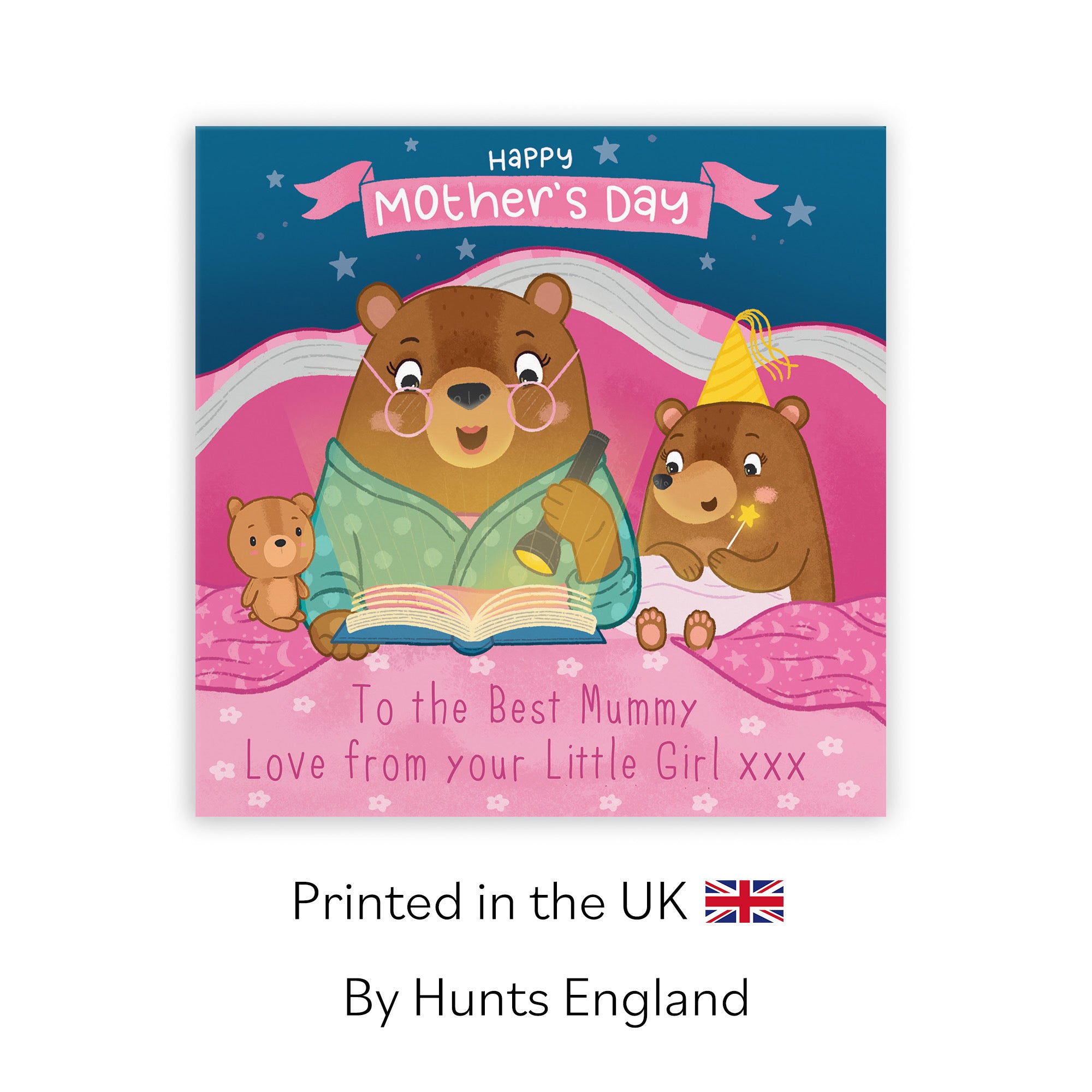 Mummy Mother's Day Card Bedtime Story Girl Bear Cute Bears - Default Title (LG01808)