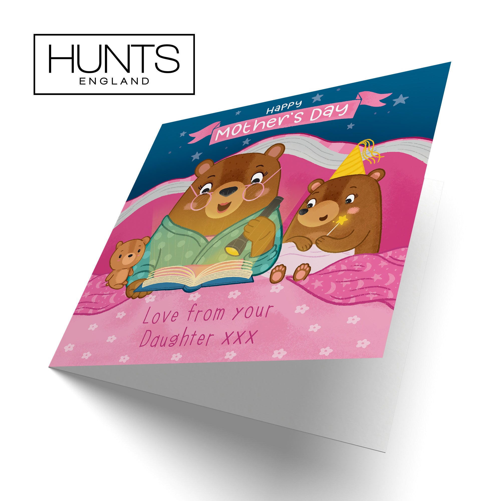 From Daughter Cute Mother's Day Card Bedtime Story Cute Bears - Default Title (LG01818)